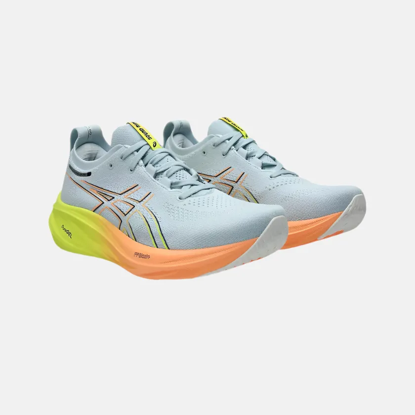 jogger mountainous Asics Gel-Nimbus 26 Paris Men's Running Shoes - Cool Grey/Safety Yellow