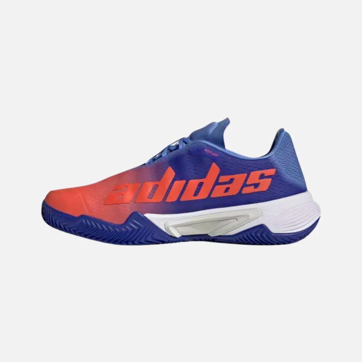 Cardio Training Adidas Barricade Mens Tennis Shoes -Lucid Blue / Solar Red / Blue Fusion