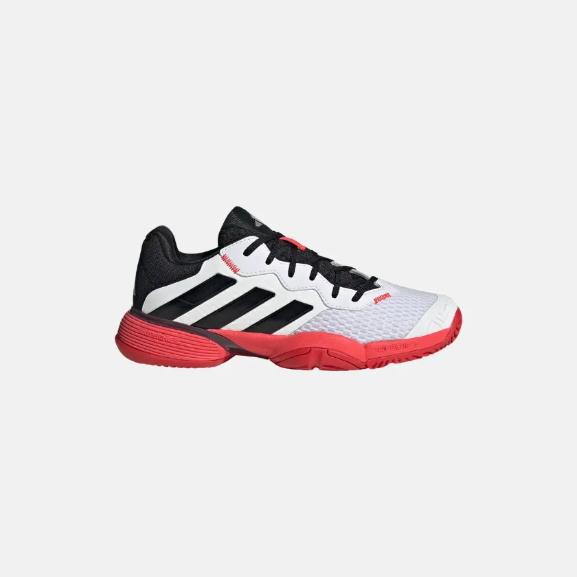 Balance Control Adidas Kids?? Barricade Tennis Shoes Unisex - Cloud White/ Core Black/ Lucid Red