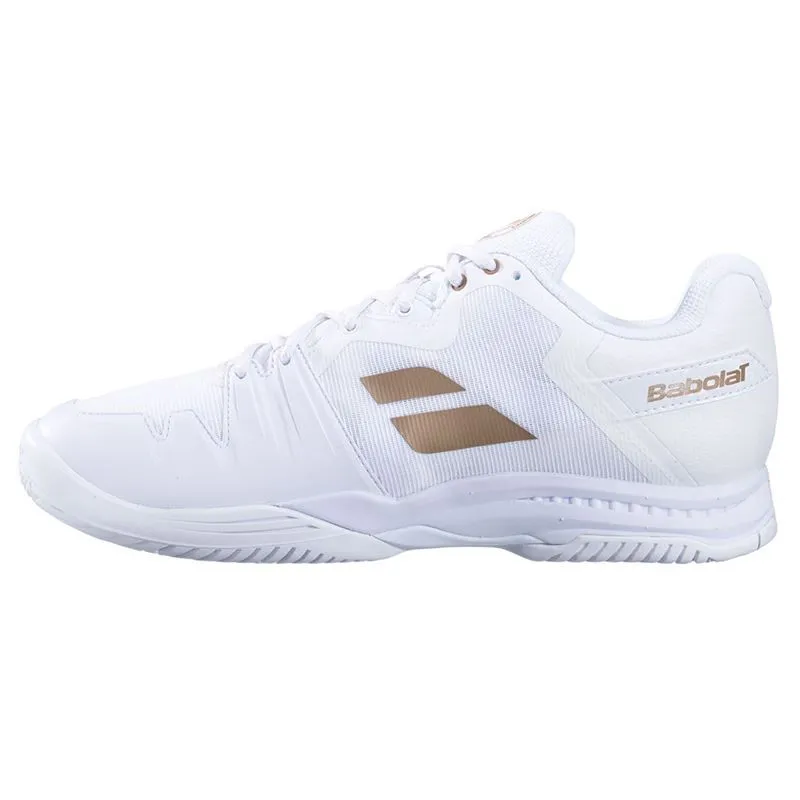easy move Babolat SFX 3 All Court Men Tennis Shoes White Gold
