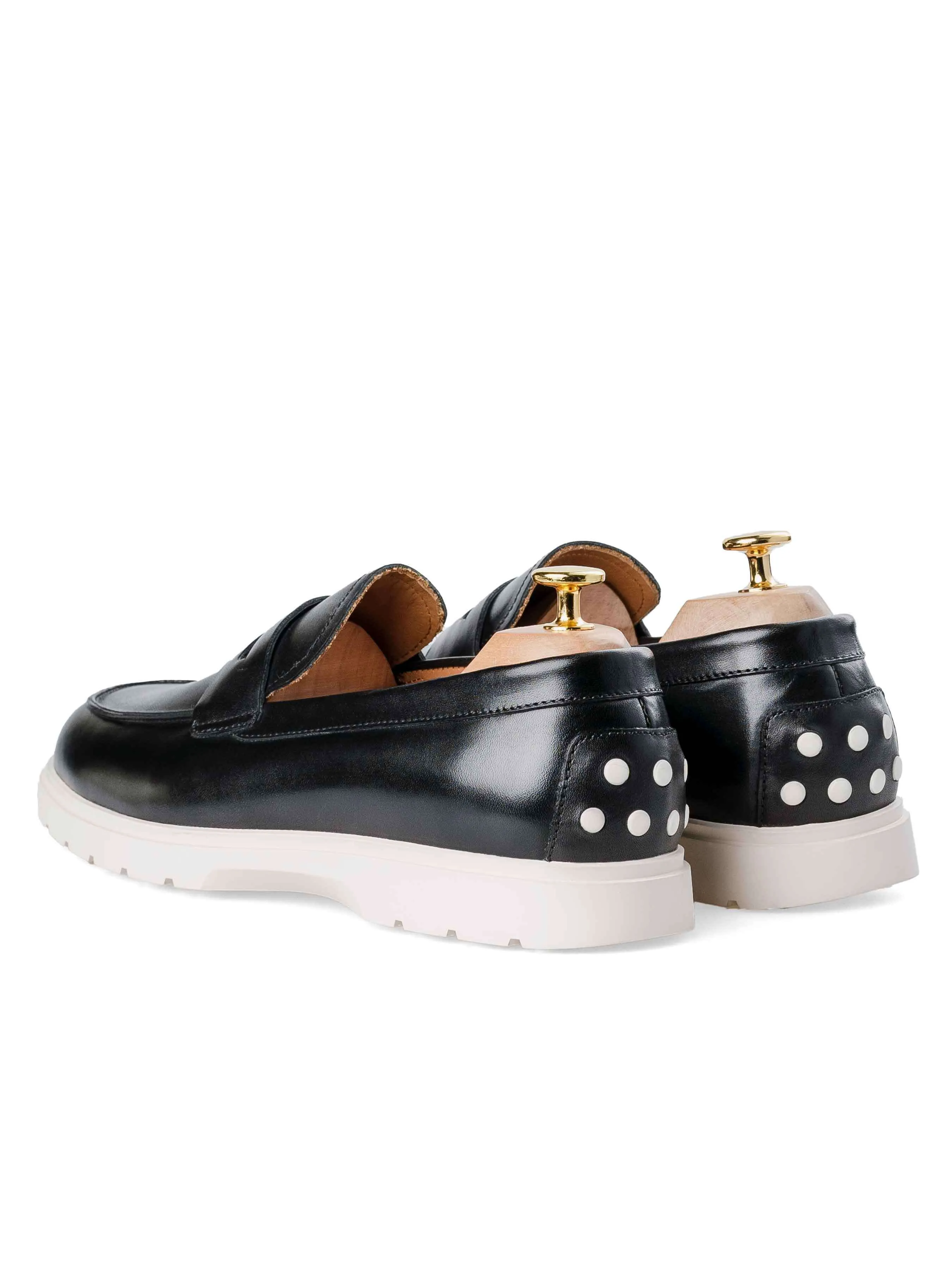 Penny Loafer - Solid Black (Chalk Sole) Creative Professional All Day Pace