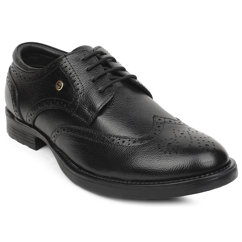 Healers Black Formal Lacing Oxford Shoes For Men UDL-12 By Liberty Chic Fit Style