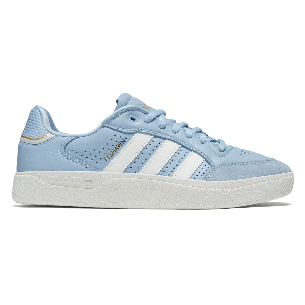 Adidas Tyshawn Low Shoes - Clear Sky/Core White/Gold Metallic Fan Favorite Street Walk