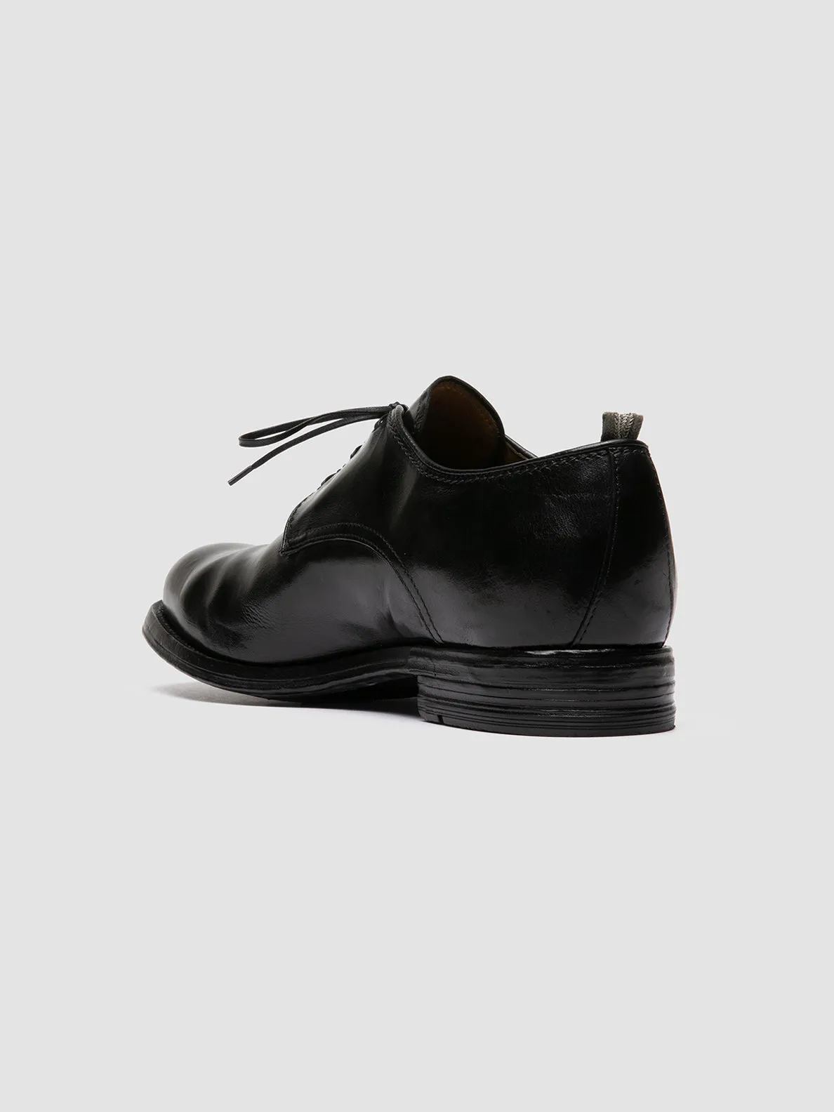 Smart Walk Event Shoes BALANCE 019 - Black Leather Derby Shoes