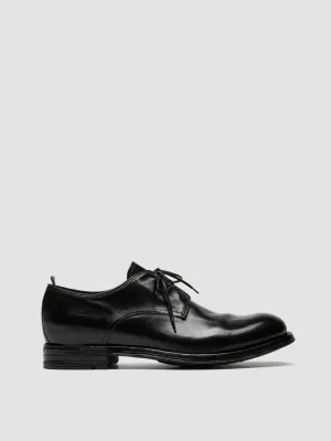 Premium Comfort Balanced Sole Support BALANCE 019 - Black Leather Derby Shoes