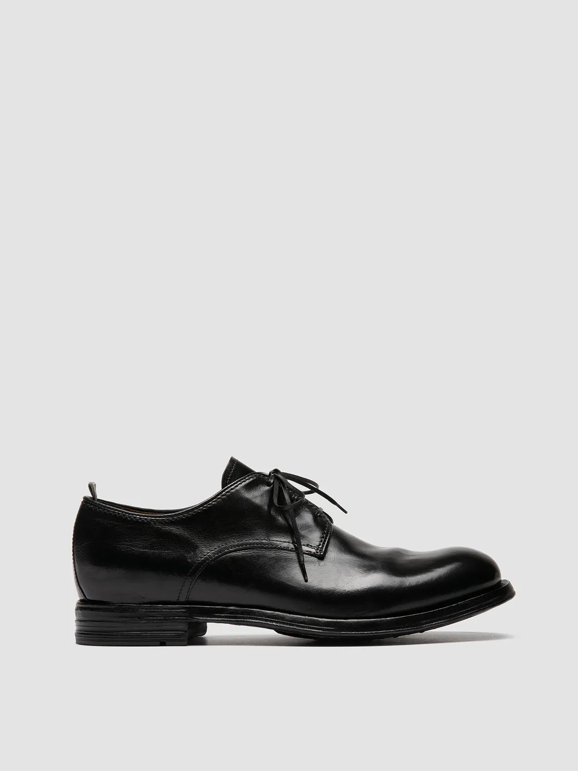 Premium Comfort Balanced Sole Support BALANCE 019 - Black Leather Derby Shoes