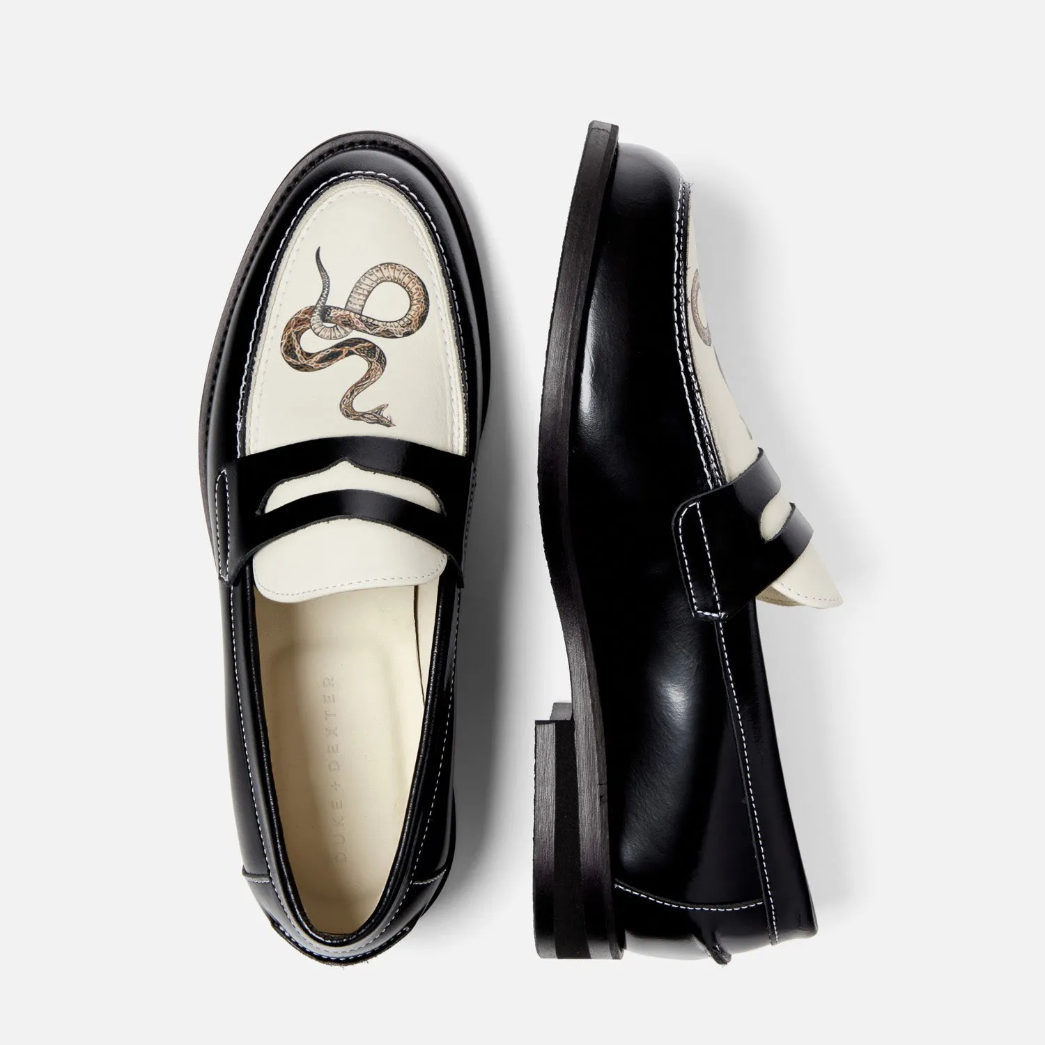 Wilde Snake Penny Loafer - Men's mesh construction Peak Step