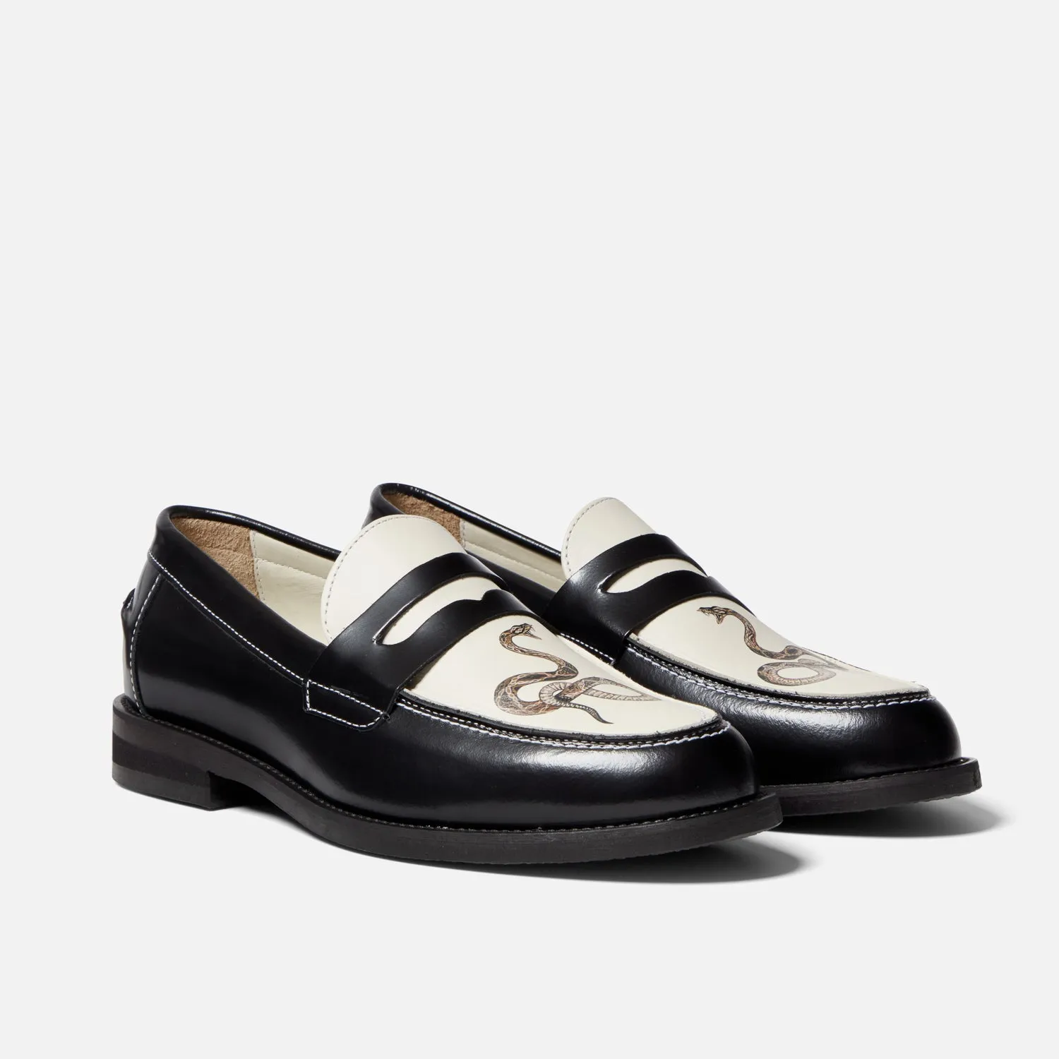 Wilde Snake Penny Loafer - Men's Beauty Walk Shine Tone