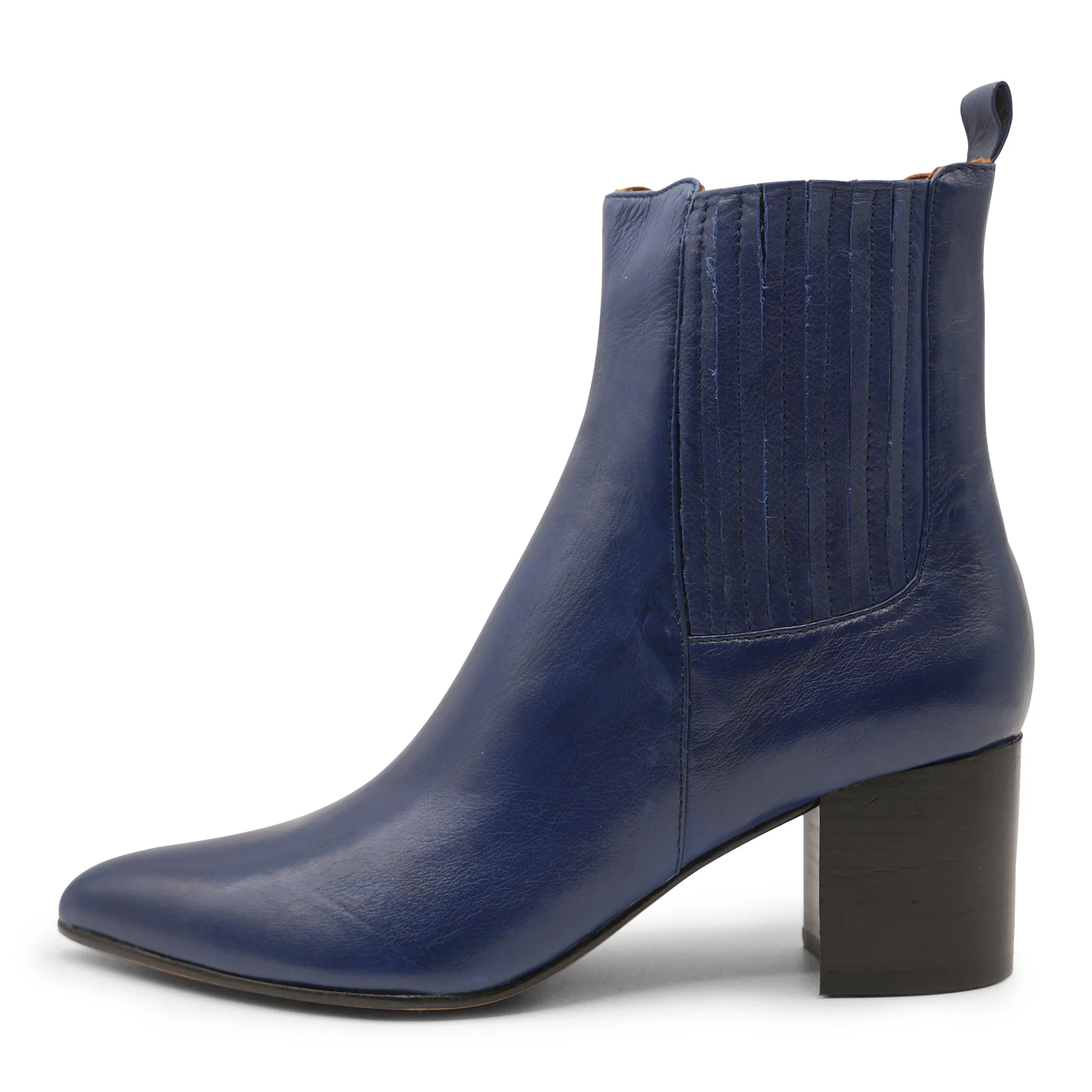 Quick Slip Boots VW13B - Soft Nappa Navy Blue Chelsea