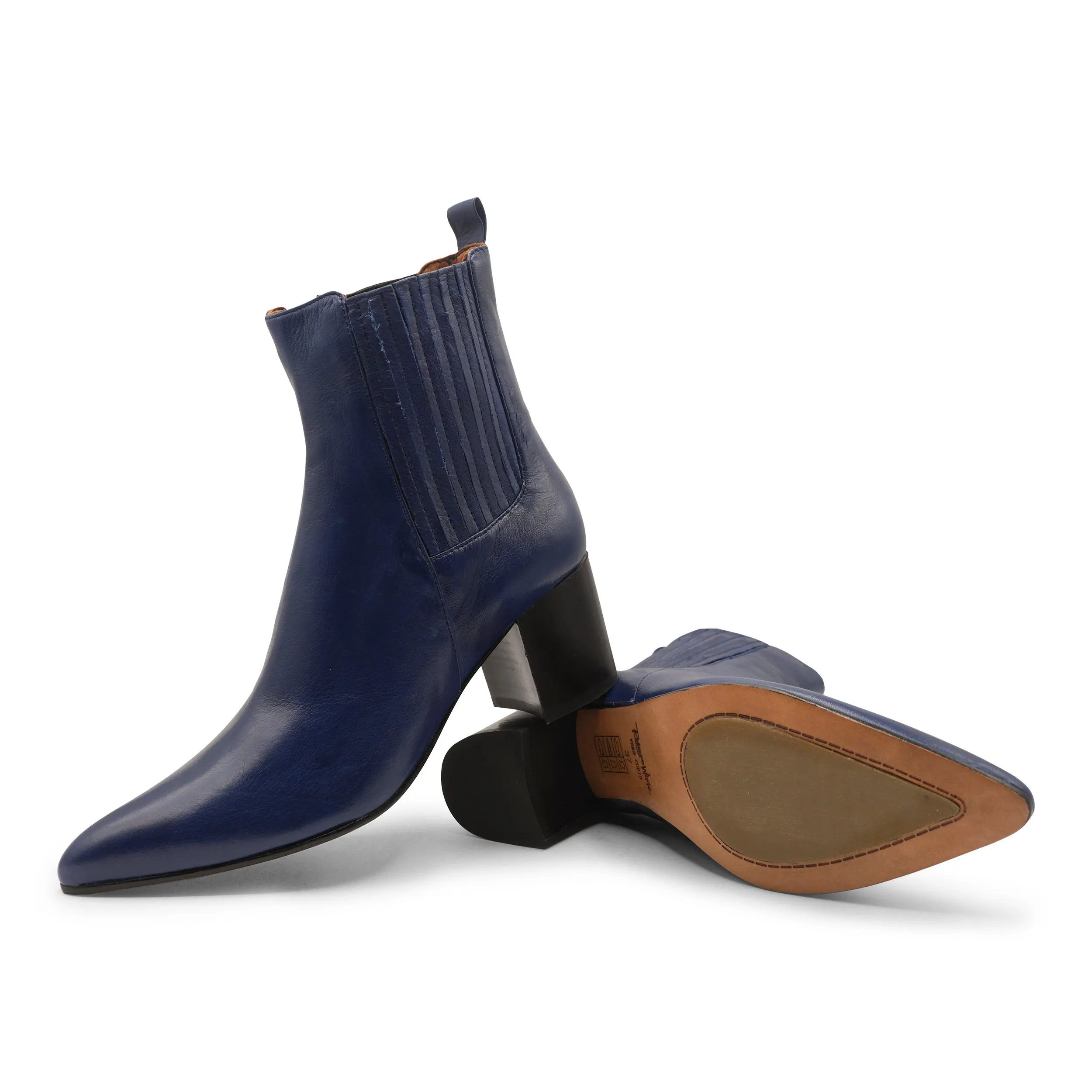 Urban Classic Fashionable Look VW13B - Soft Nappa Navy Blue Chelsea