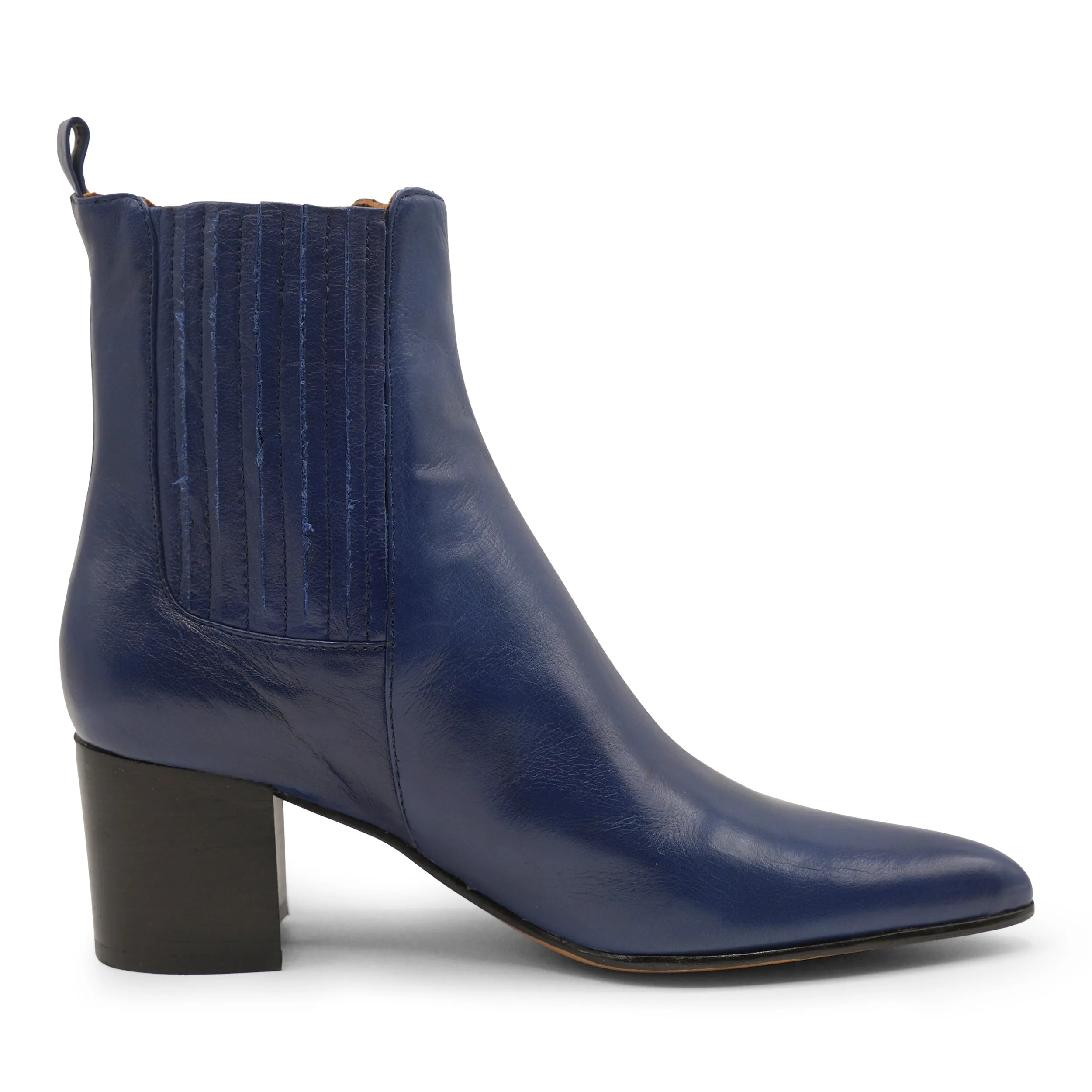 VW13B - Soft Nappa Navy Blue Chelsea Chic and Cozy Quick Step