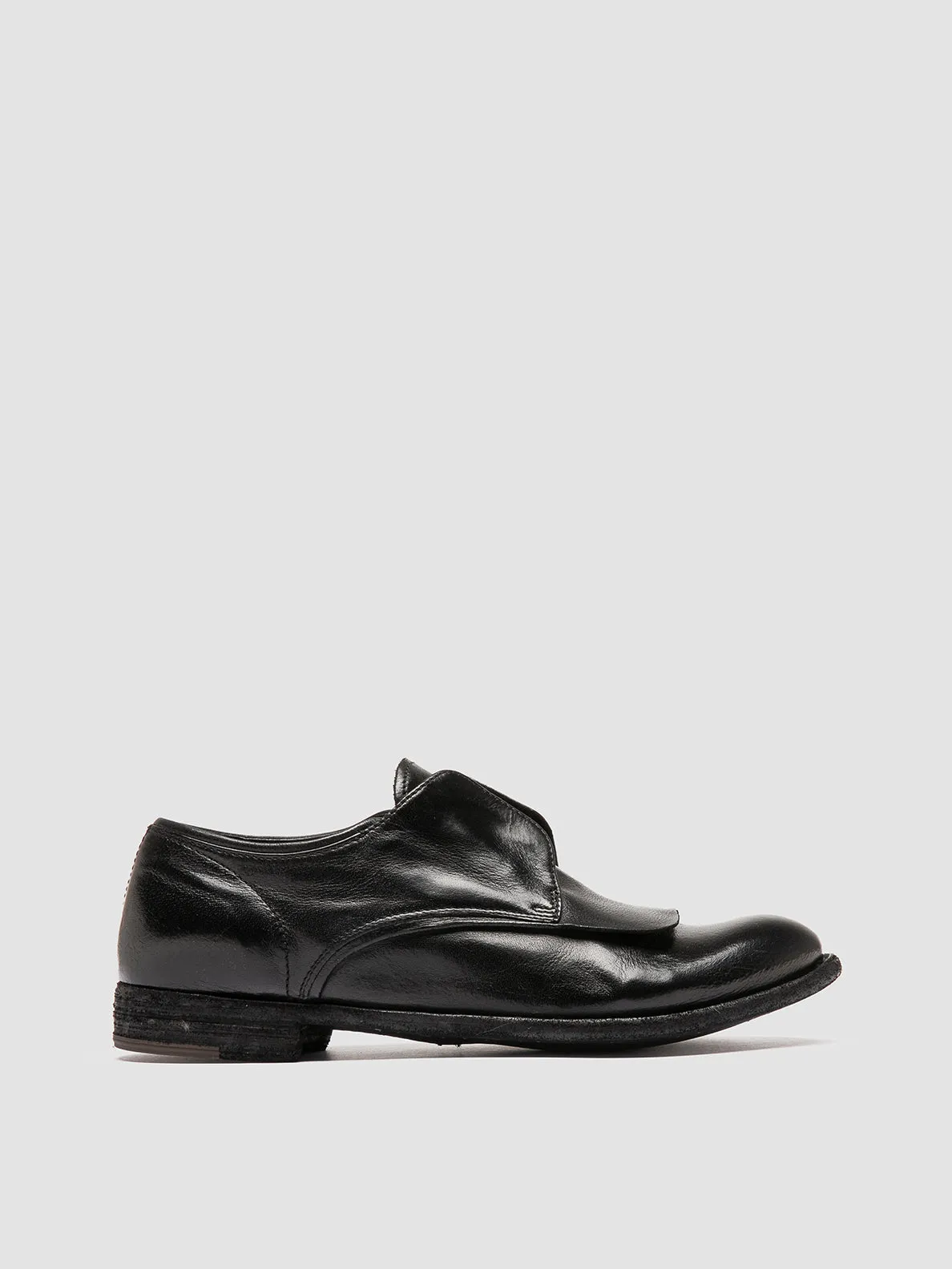 LEXIKON 550 - Black Leather Derby Shoes City Life Step Style