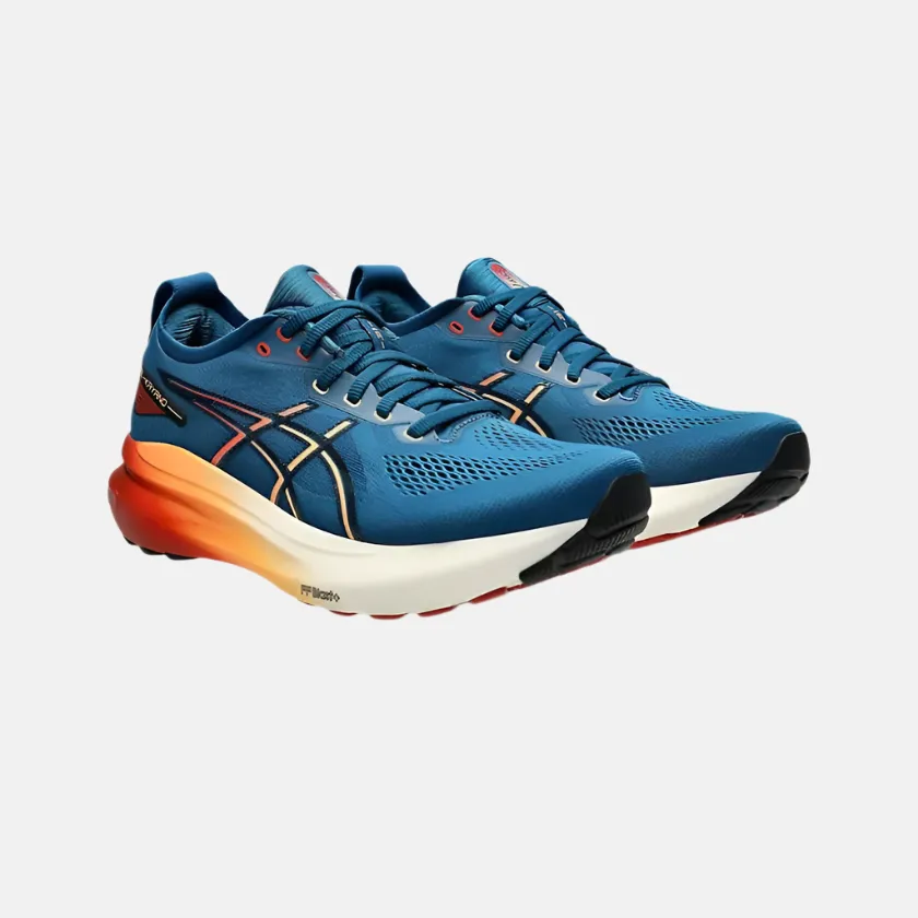 Comfort Midsole zero - drop - feature shoes Asics Gel-Kayano 31 Men's Running Shoes - Rich Navy/Spice Latte