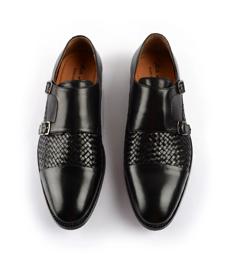 Form Core Handwoven Double Monk Straps - Black