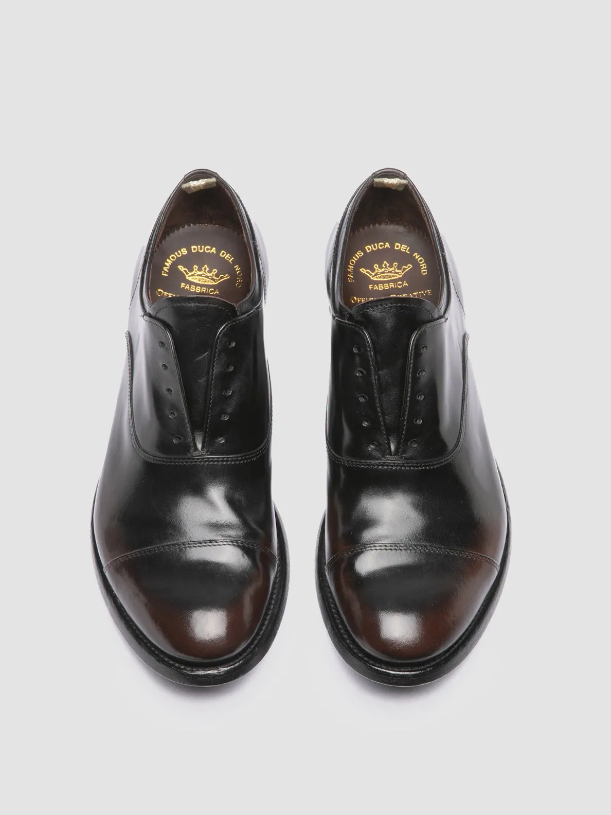 Easy To Clean ANATOMIA 08 - Brown Leather Oxford Shoes