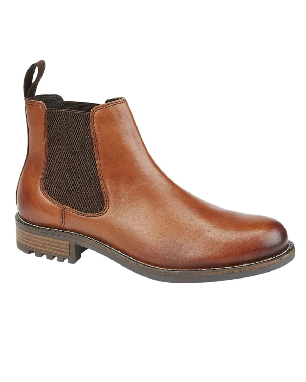 Roamers Mens Elgin Tan Leather Twin Gusset Boots Summer Comfort Street Savvy