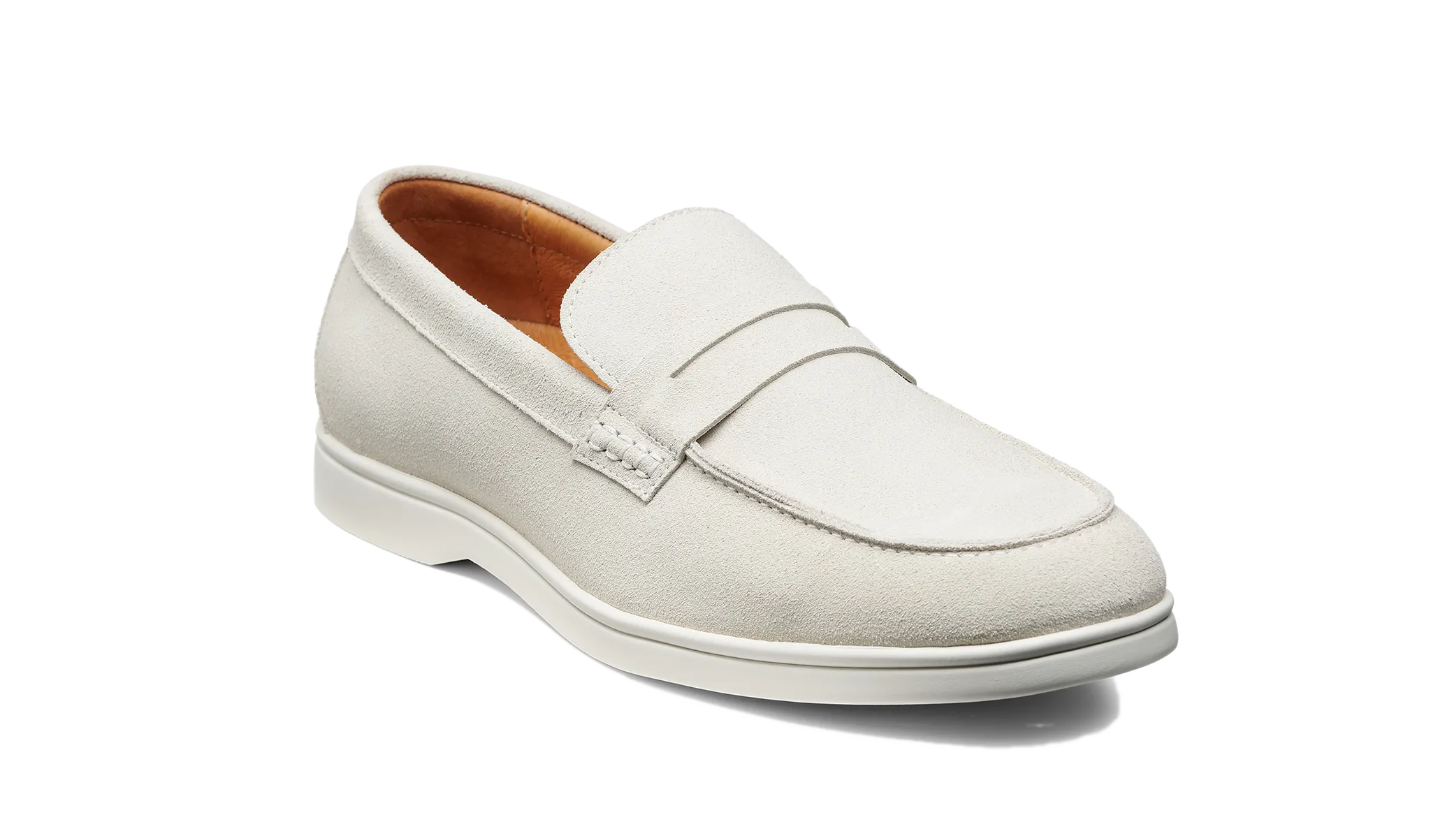 Garden Walk zipper Santiago - White Suede White Sole