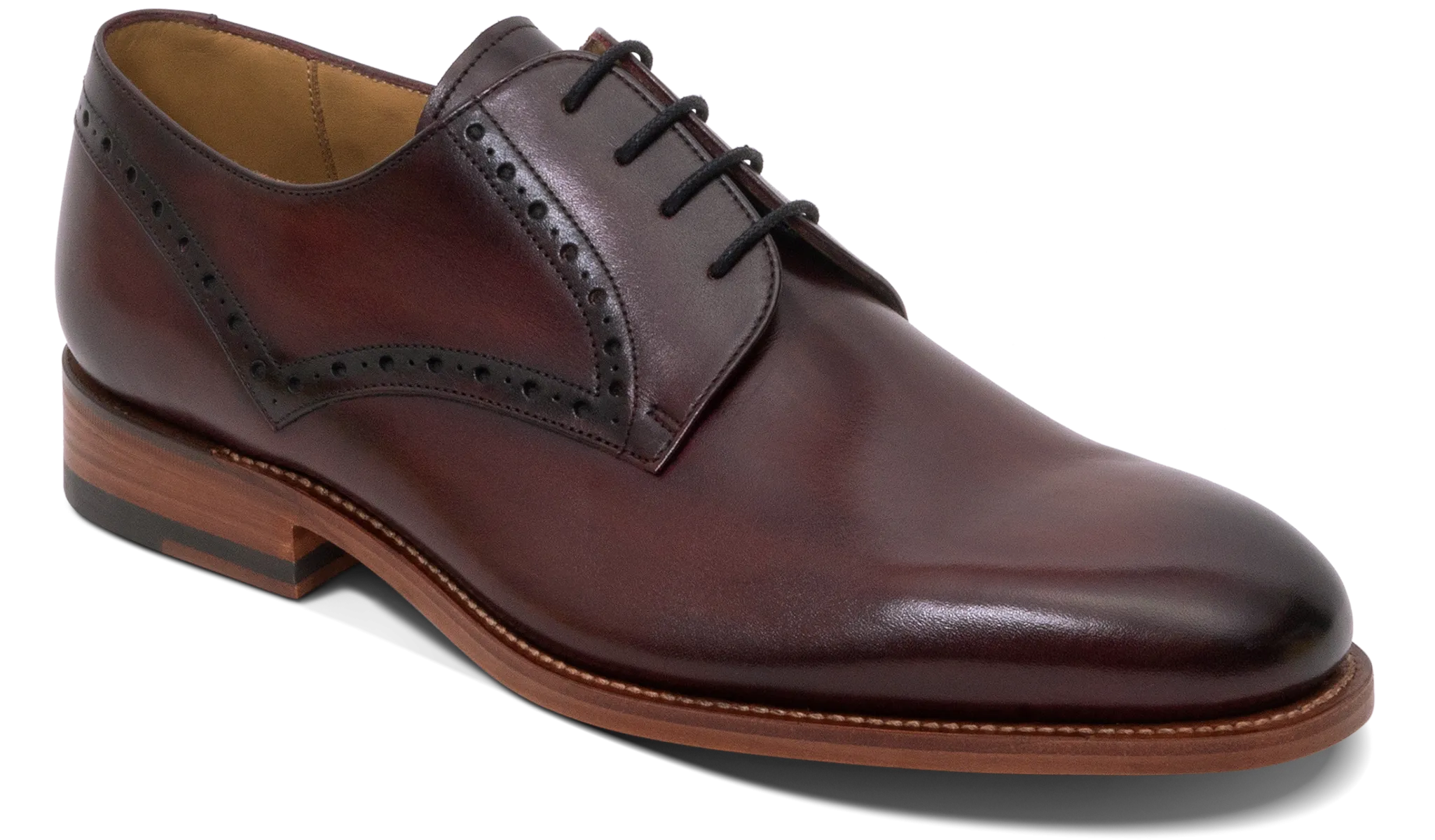 Trent- Hand Brushed Burgundy Office Outfit