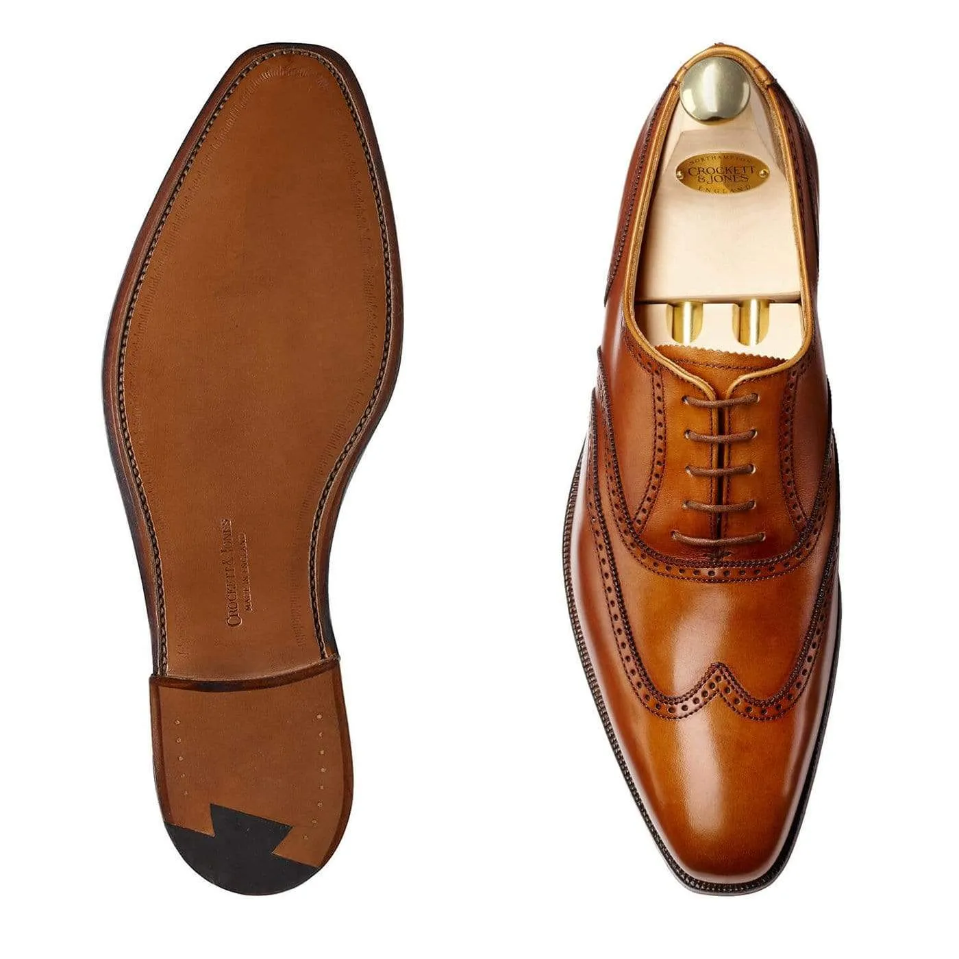 Drummond Tan Burnished Calf Sharp Comfort