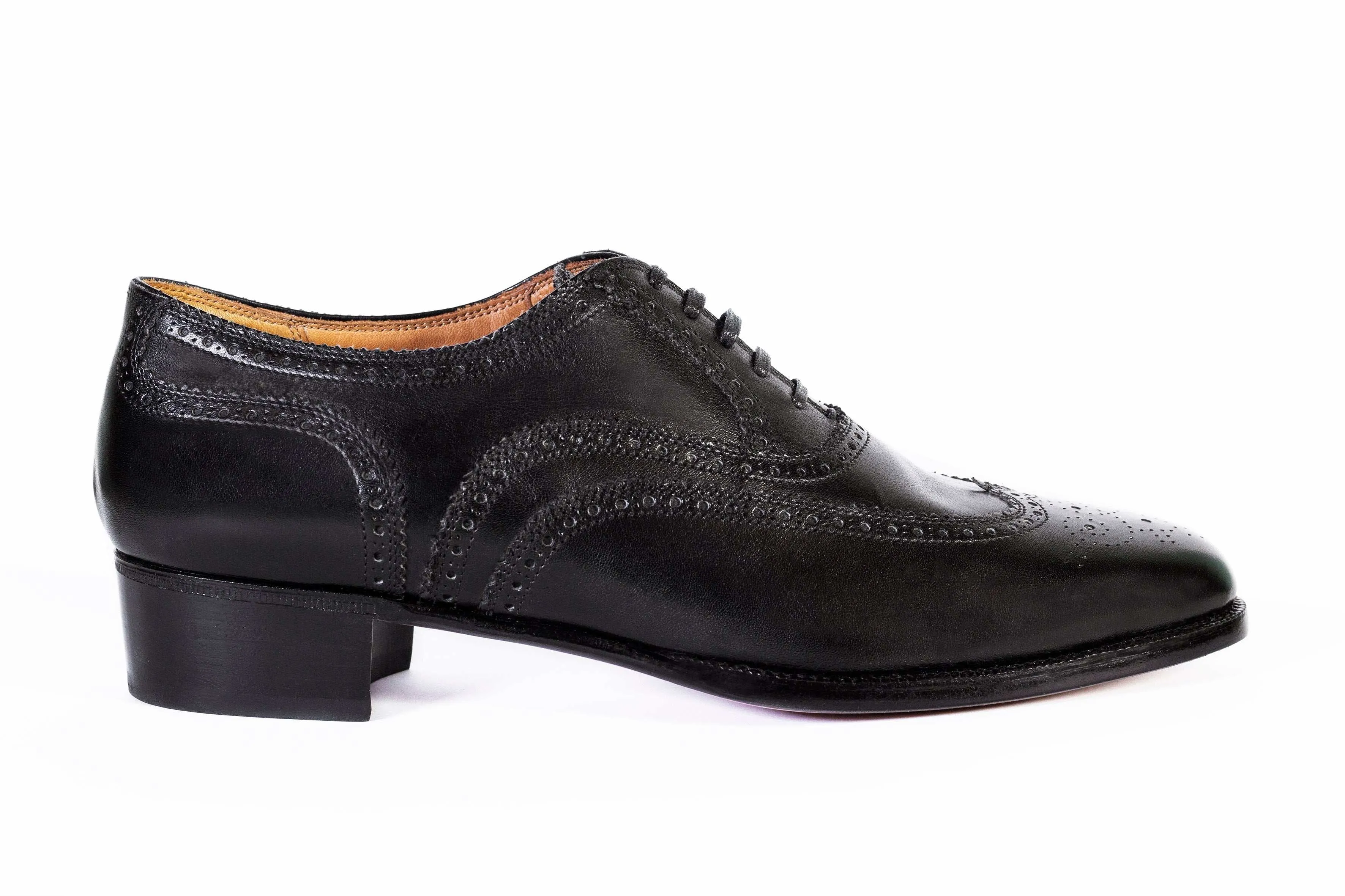 Superior Build WOMAN OXFORD FUUL BROGUE WITH WING CAP CALF LEATHER