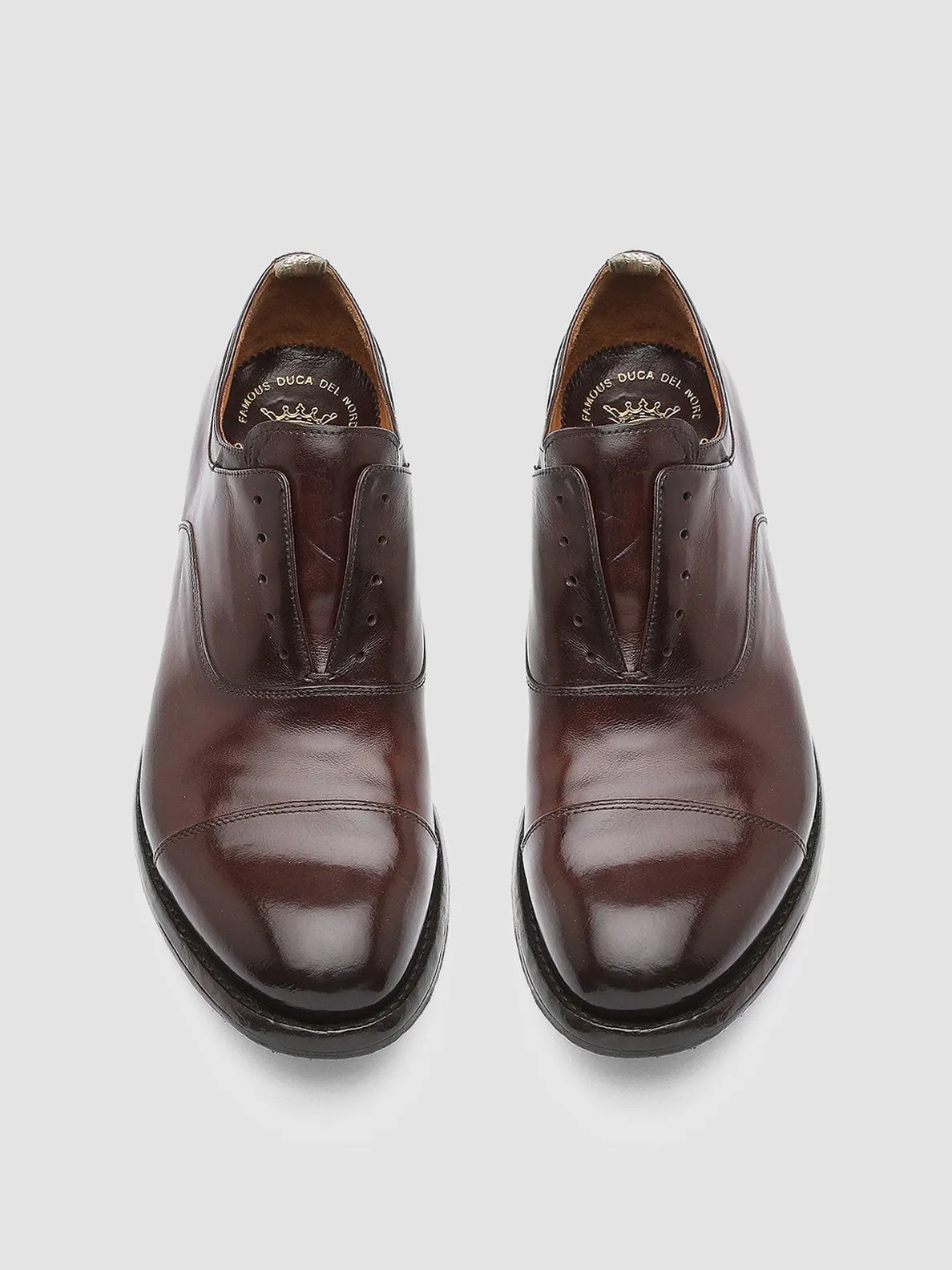 ANATOMIA 015 - Dark Brown Leather Oxford Shoes Quick Fit