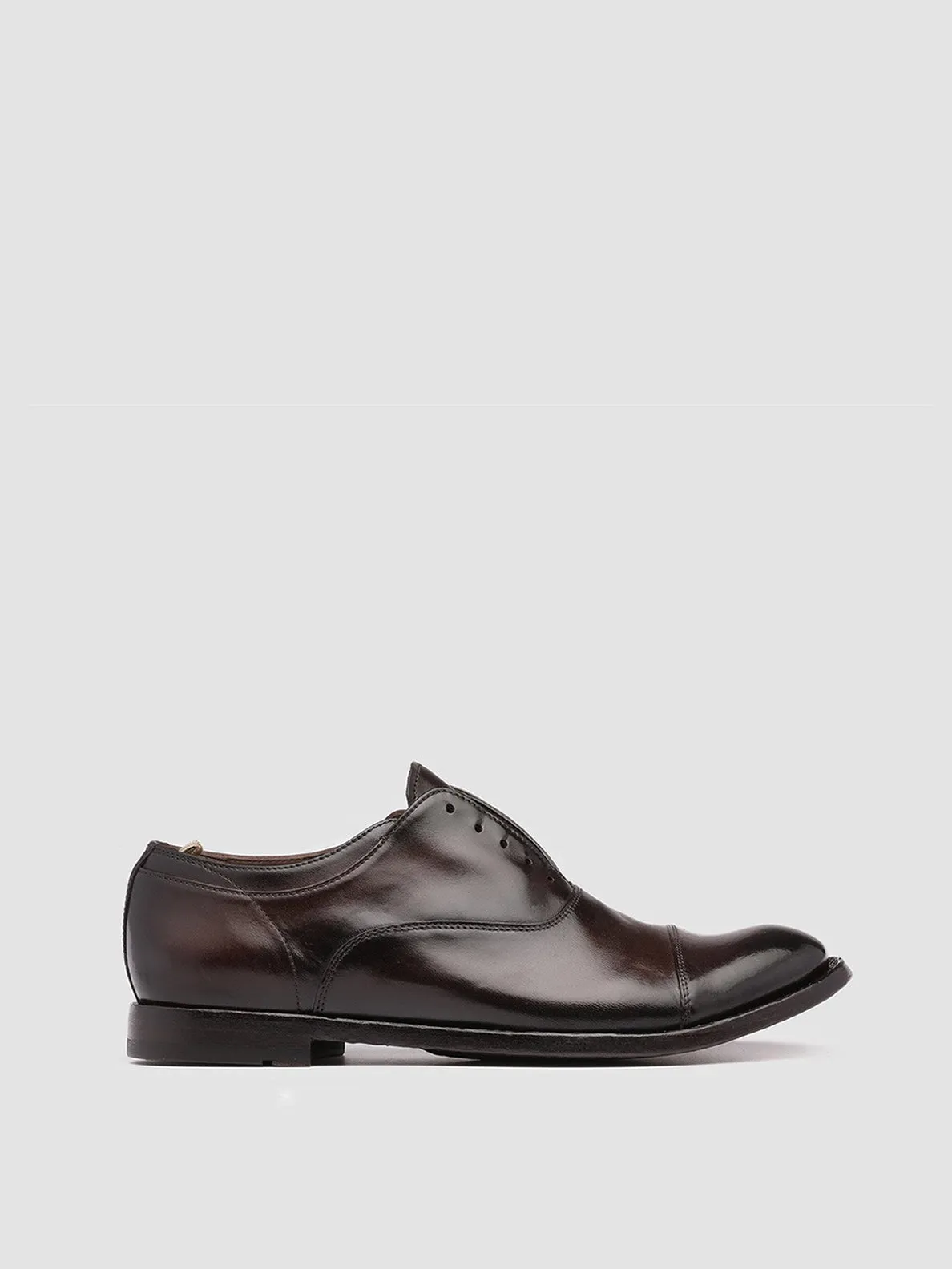 ANATOMIA 08 - Brown Leather Oxford Shoes Simple Step Style