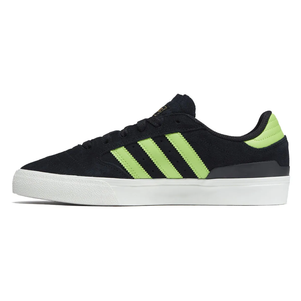 Comfort Step Adidas Busenitz Vulc II Shoes - Core Black/Semi Solar Slime/Gold Metallic