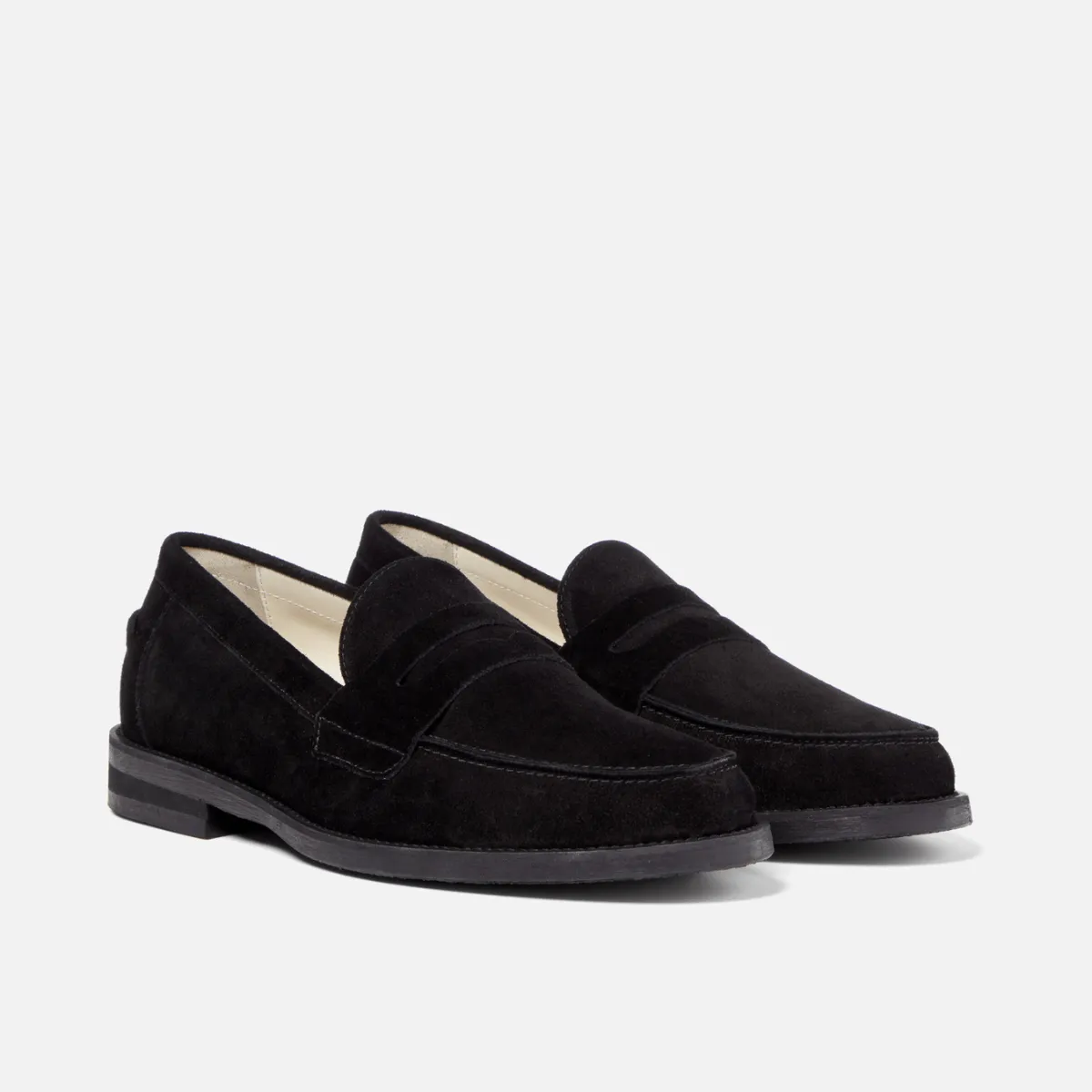 Wilde Black Suede Penny Loafer - Men's Picnic Easy water proof