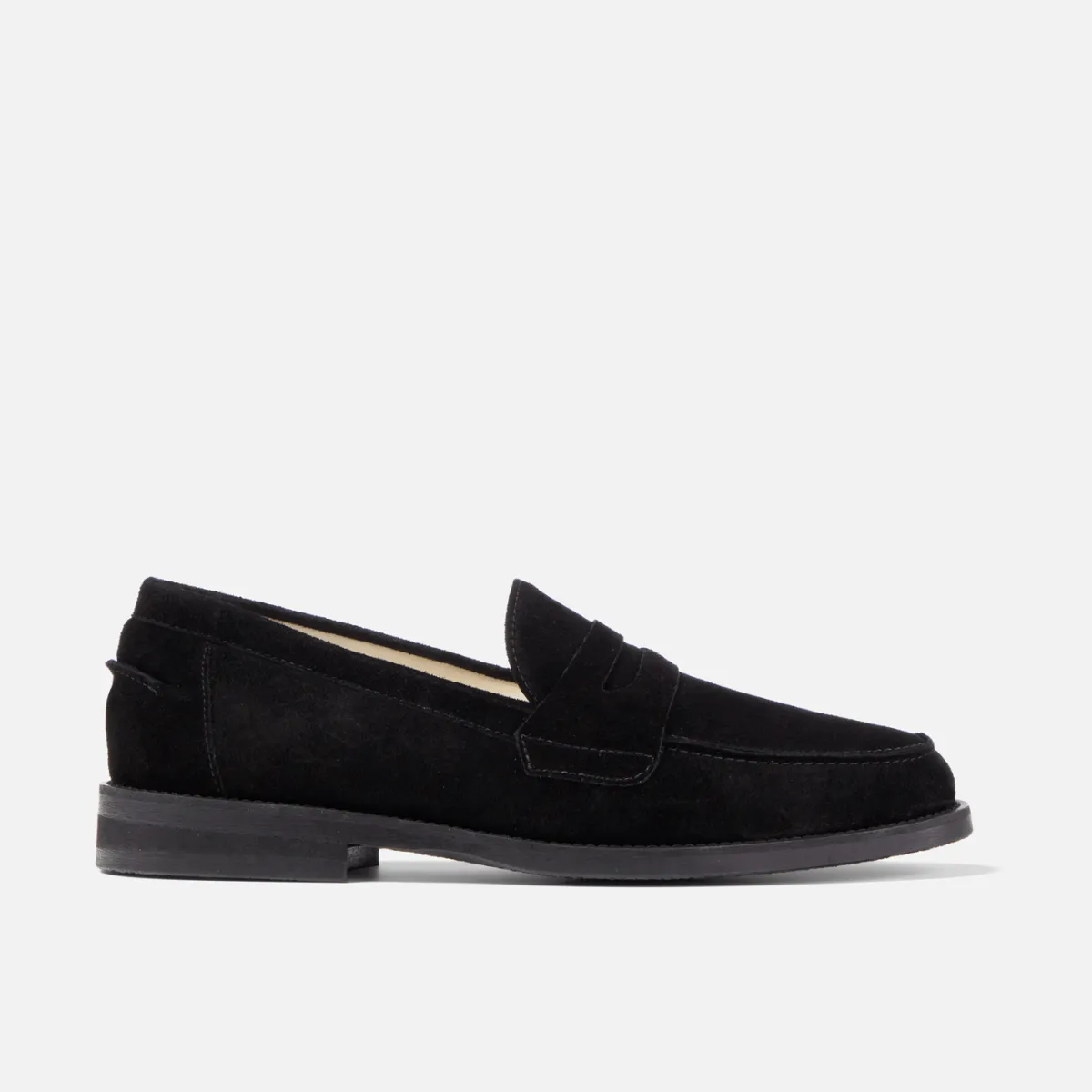 Retro Core Adult Ease Wilde Black Suede Penny Loafer - Men's