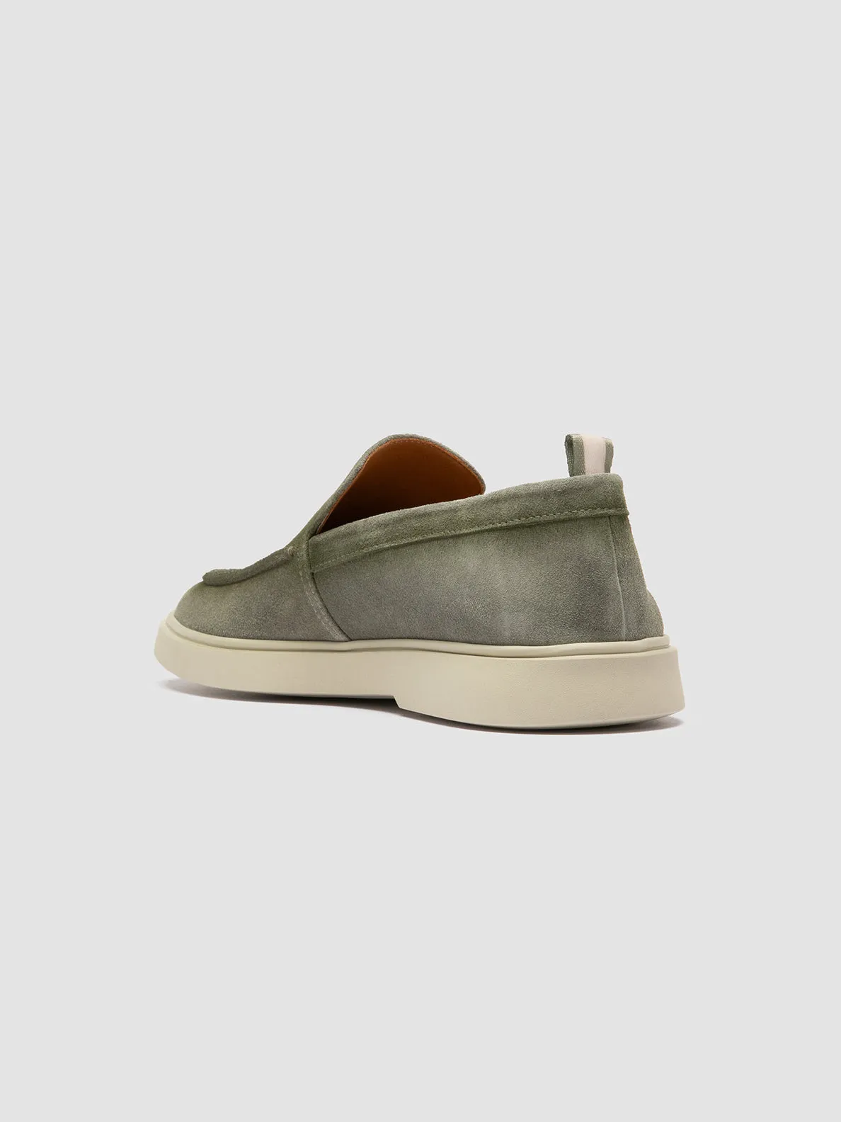 BONES 002 - Green Suede Loafers Slip-On Ease