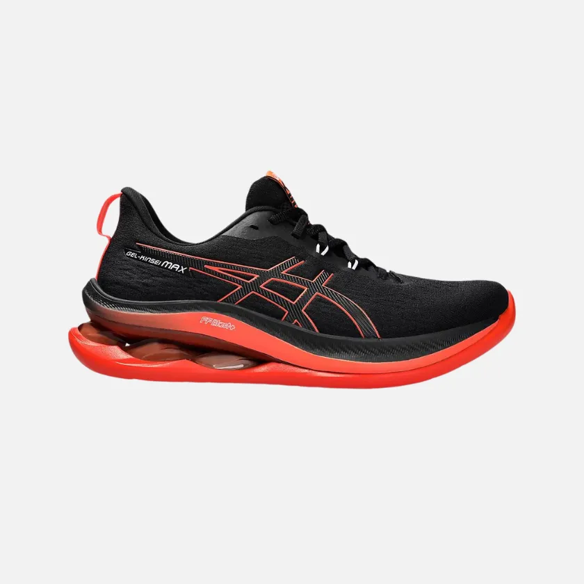 flat insole shoes Asics Gel-Kinsei MAx Men's Running Shoes -Black/Sunrise Red
