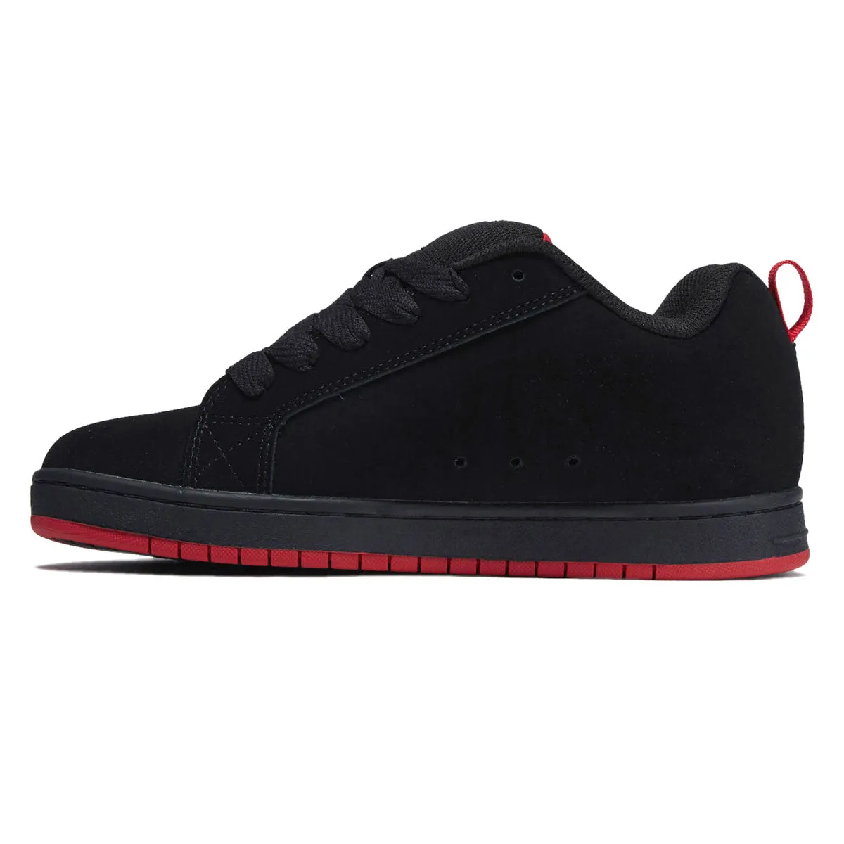 DC Court Graffik SQ Shoes - Black/Grey/Red Comfort Wear