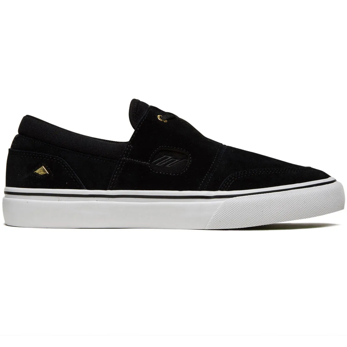 Emerica Servold Shoes - Black/White/Gold Quick Fit