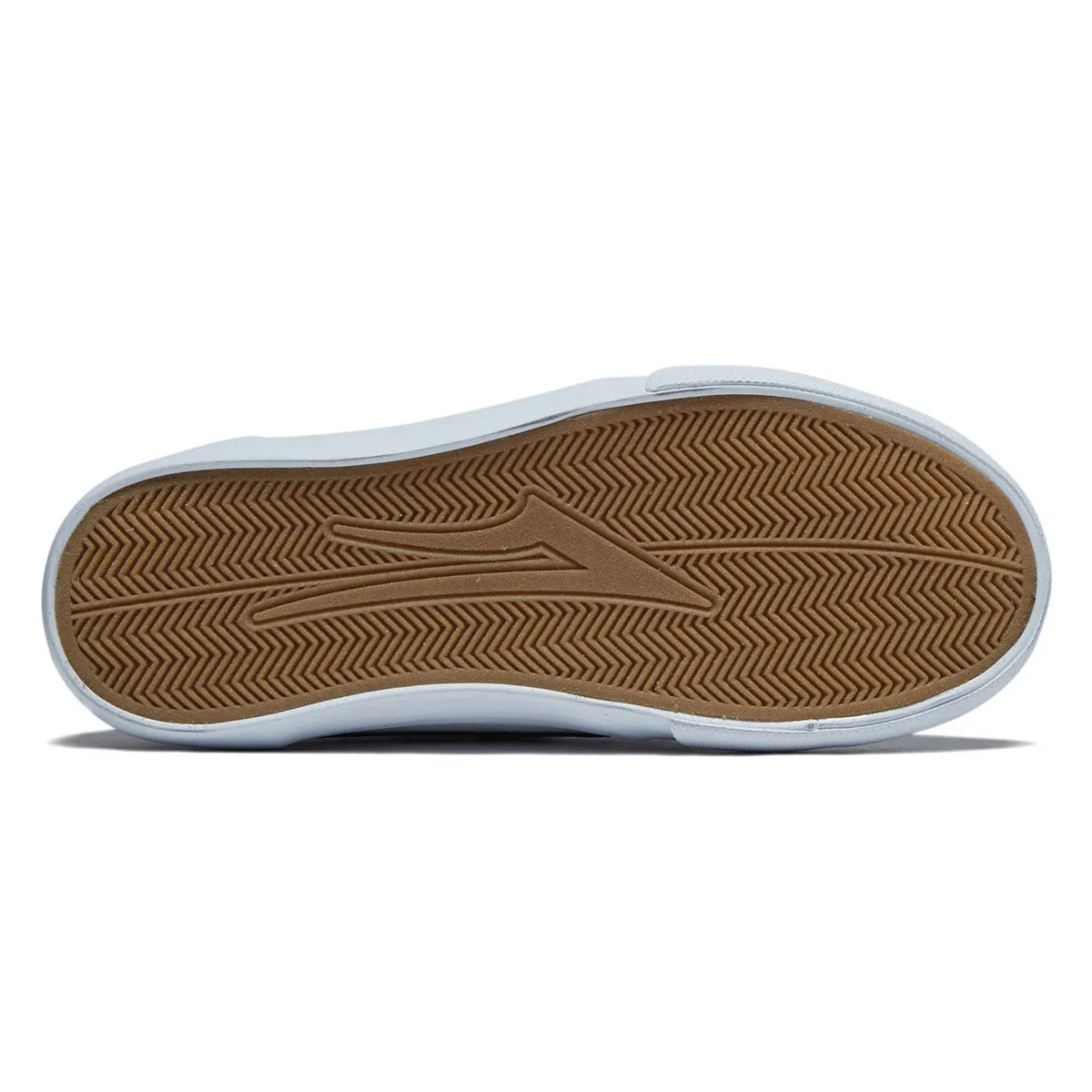 Lightweight Design Lakai Youth Griffin Shoes - White/Pine Leather