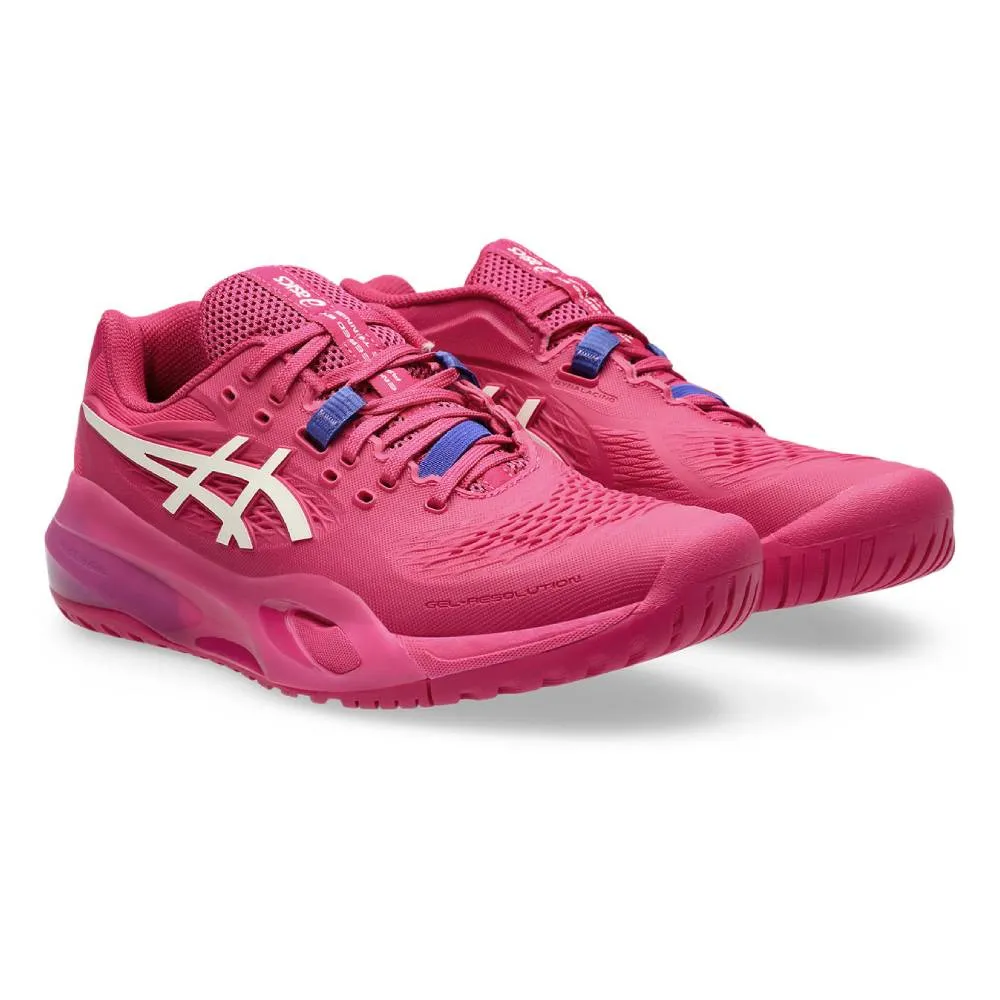 Air Flow Asics Gel Resolution X Women's Tennis Shoe (Bright Rose/Cream)