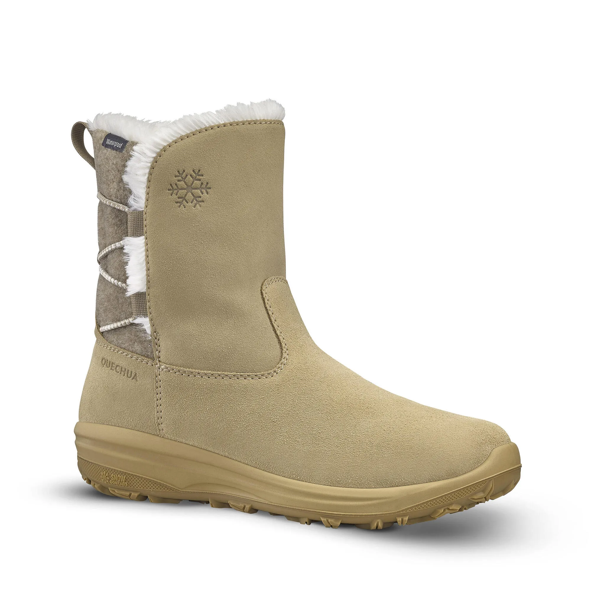 Women's SH500 Warm Waterproof Snow Hiking Boots Hill training Long Trek