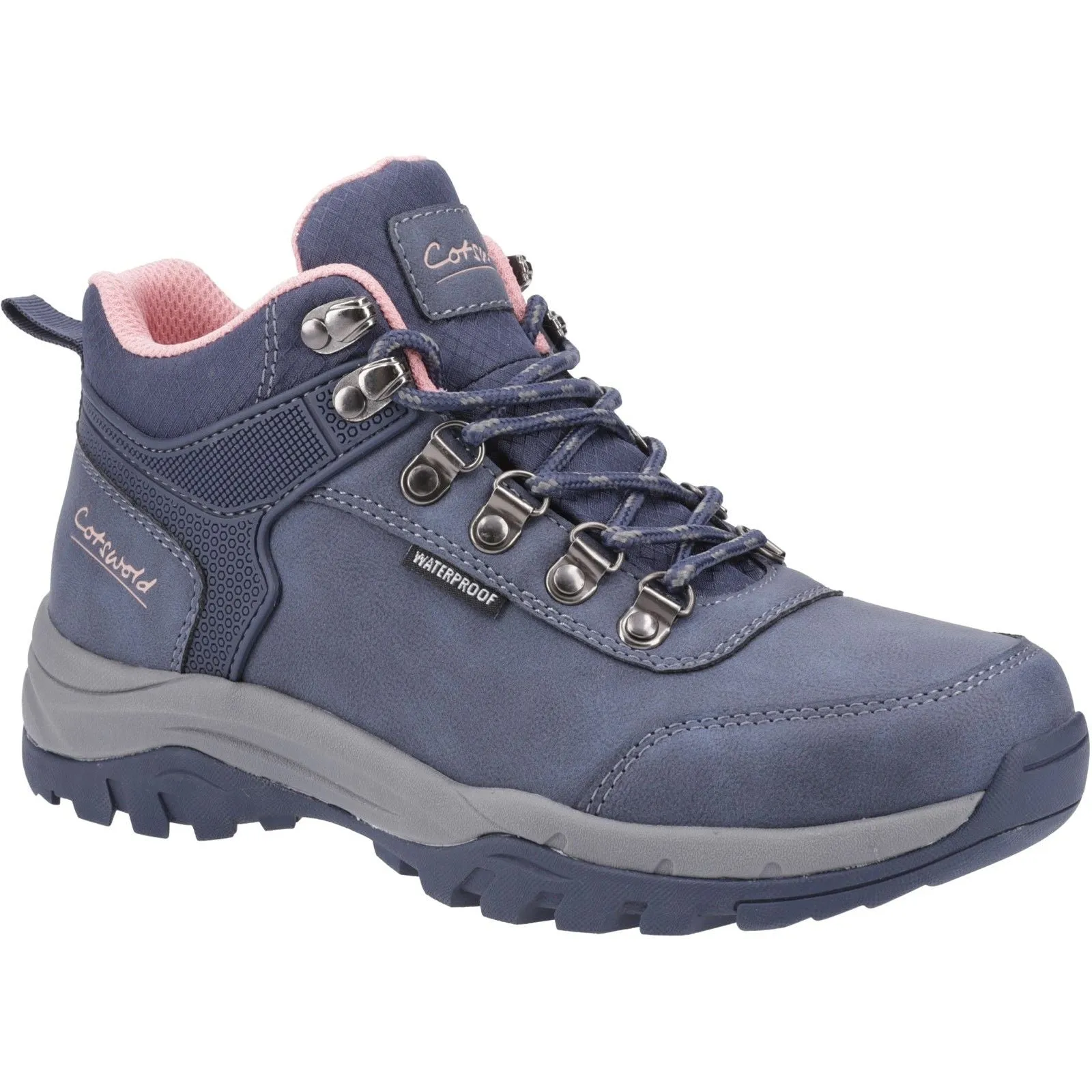 Soft Padding Cotswold Womens Overbury Hiking Boots Navy