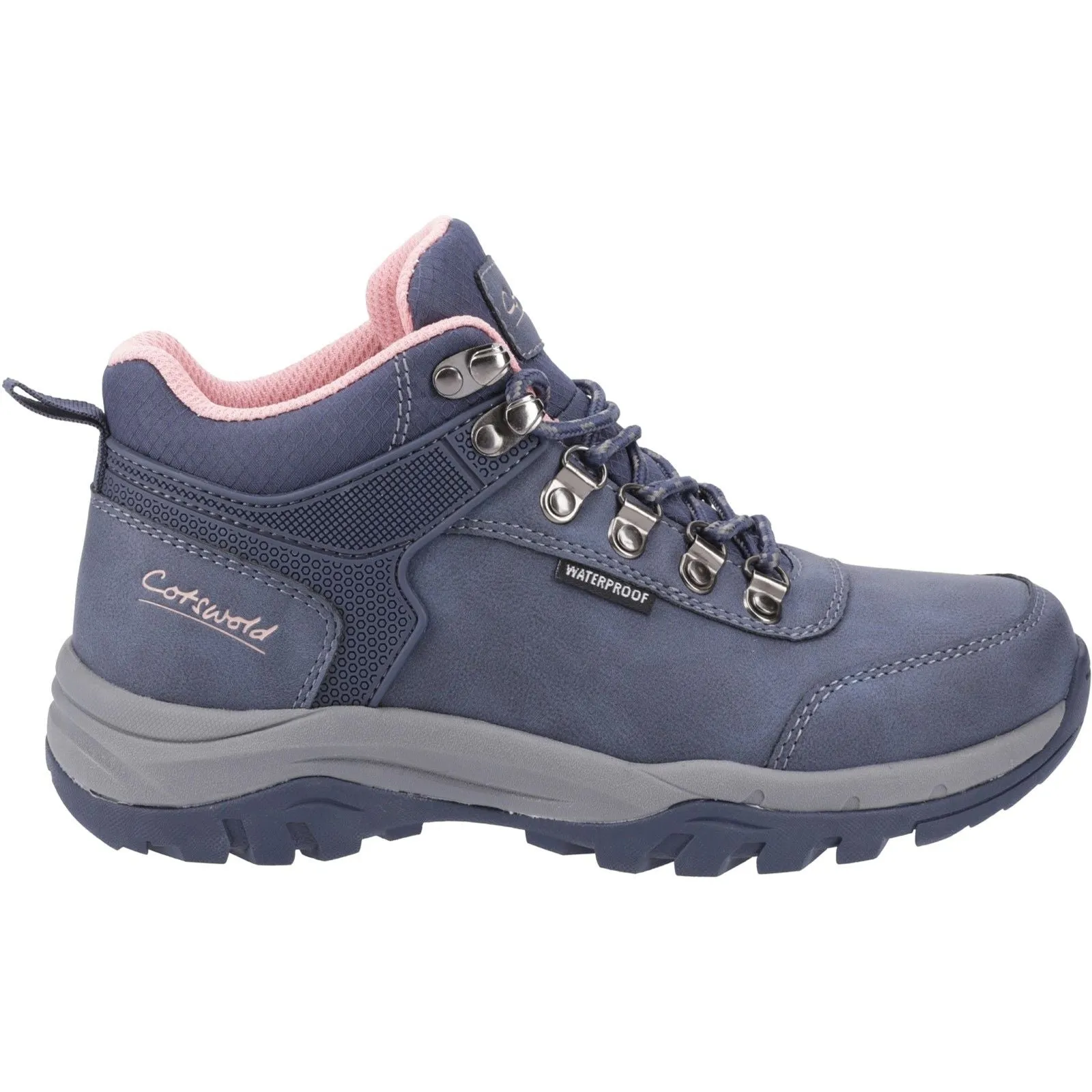 Cotswold Womens Overbury Hiking Boots Navy Flexible Walk Snow Trails