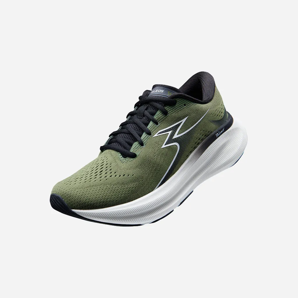 logo - buttoned shoes 361-ELEOS: Olive/White