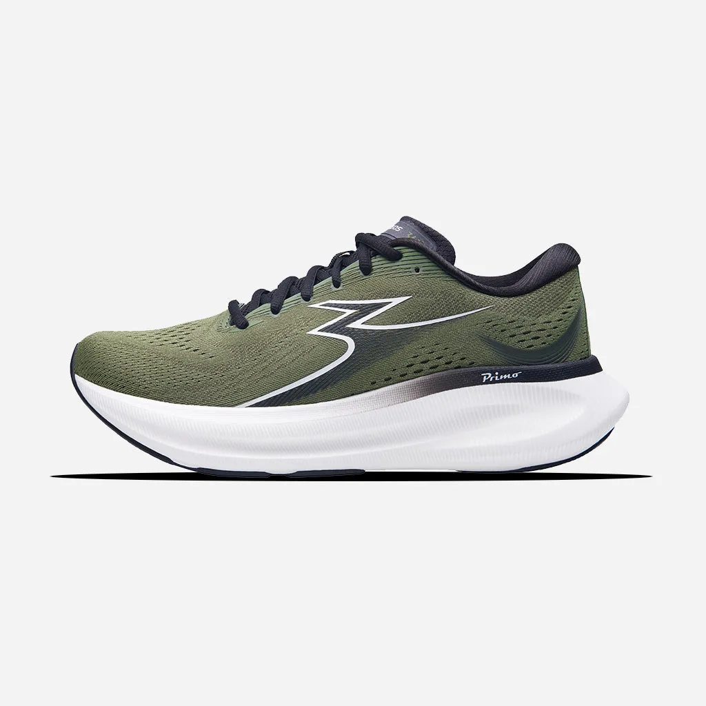 Easy - to - Clean speed - work running shoes 361-ELEOS: Olive/White