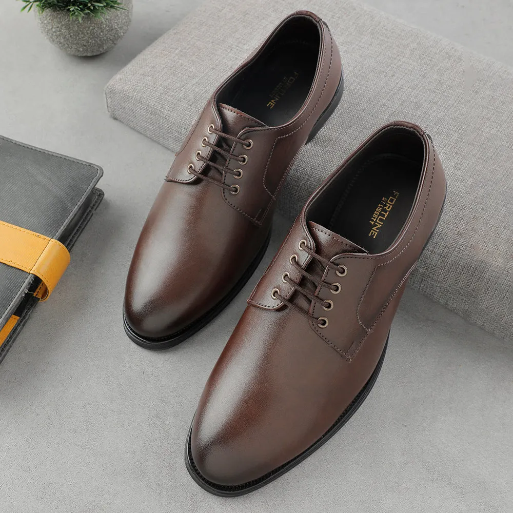 Effortless Style Everyday Durability Fortune Brown Lacing Formal Oxford Shoes For Men HML-11E By Liberty