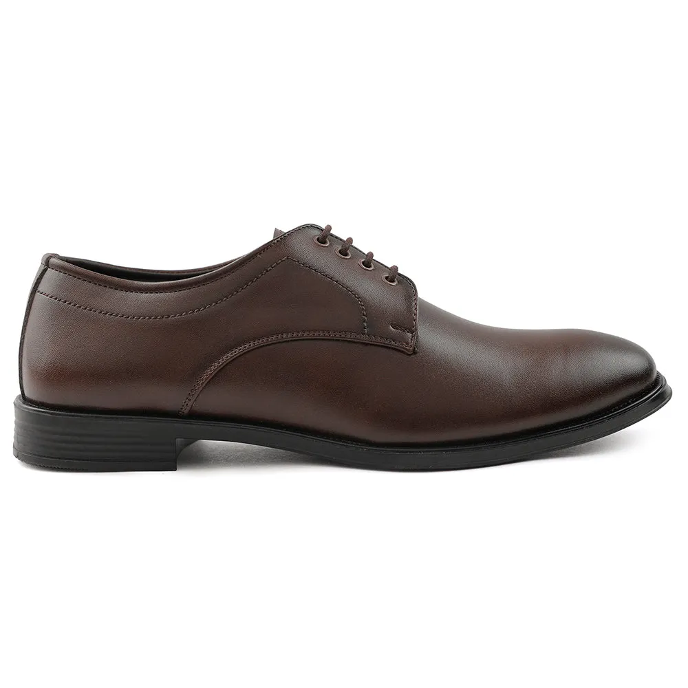 Trendy Fit Light Comfort Fortune Brown Lacing Formal Oxford Shoes For Men HML-11E By Liberty
