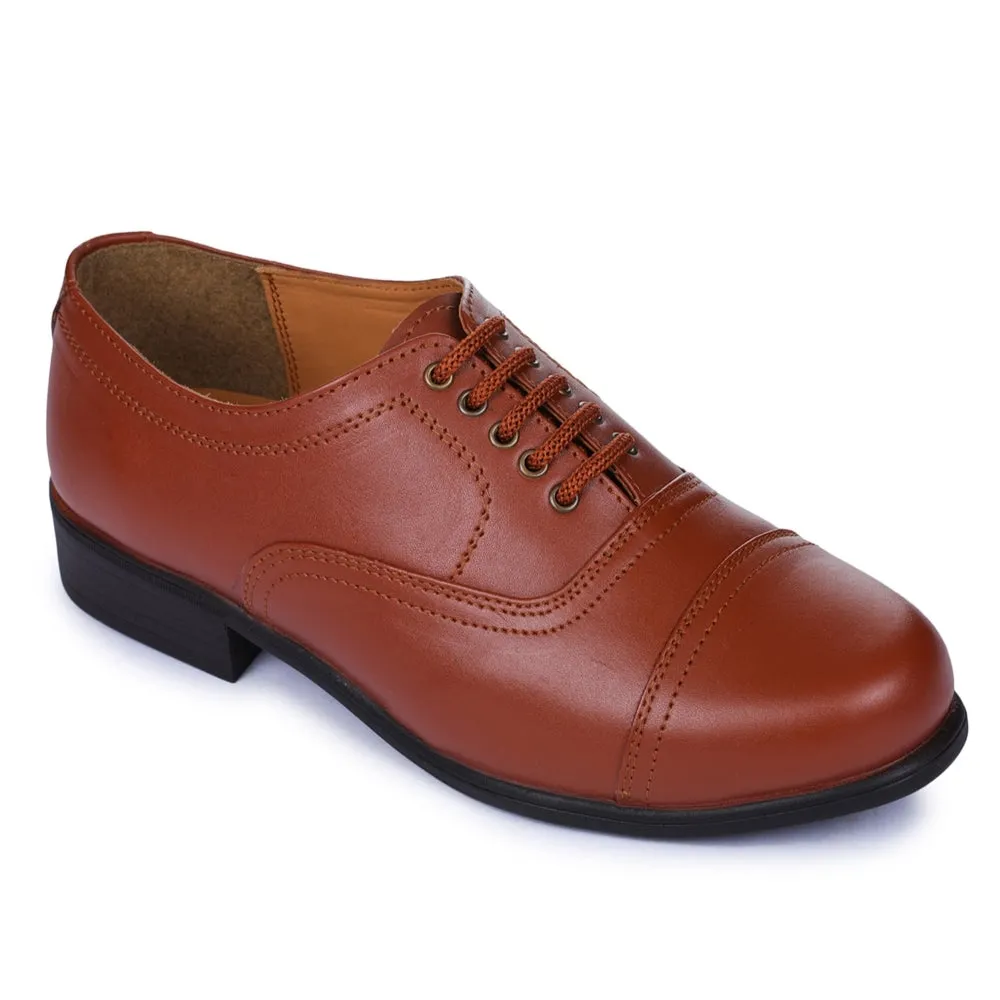 Fortune Tan Classic Oxford Shoes For Men 7168-03 By Liberty Everyday Versatility