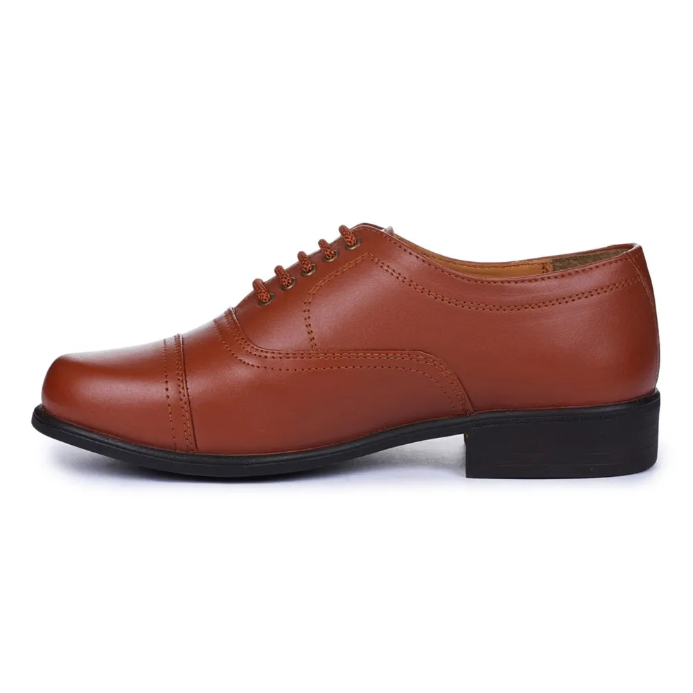 Fortune Tan Classic Oxford Shoes For Men 7168-03 By Liberty Premium Fit Day To Night