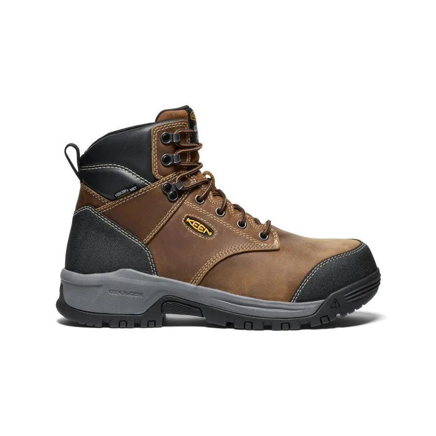 Strong Tread Hill Route Men's Evanston 6" Waterproof Boot INT MET (Carbon Toe)  |  Bison/Black