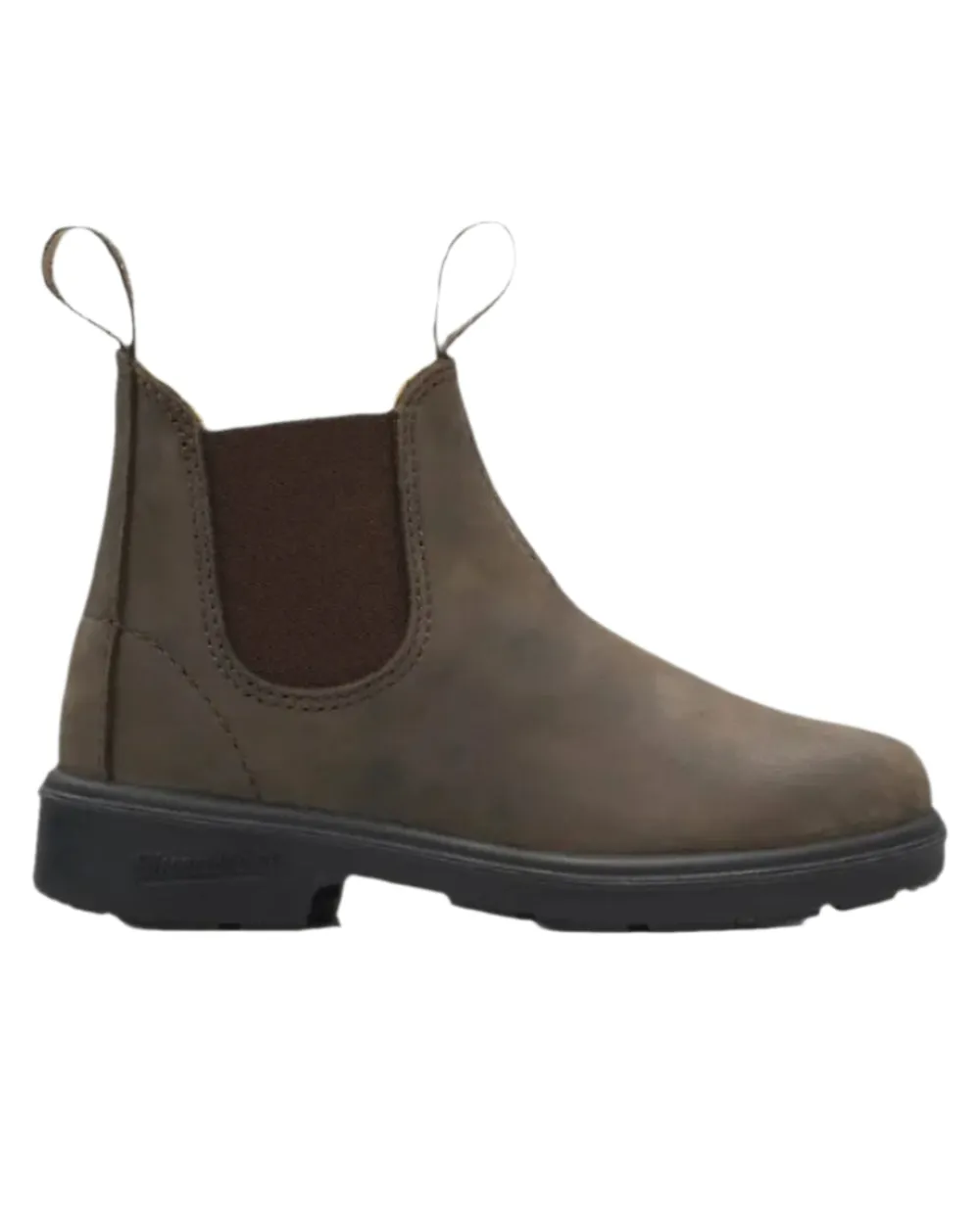 Winter Ready Look Blundstone Childrens 565 Rustic Brown Chelsea Boots