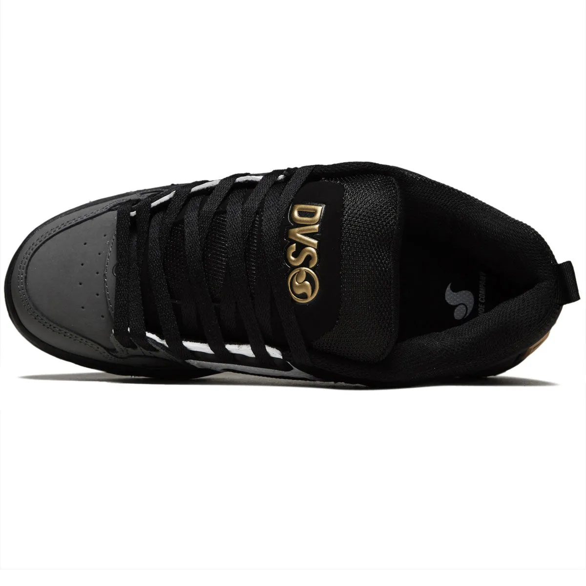 DVS Comanche Shoes - Black/White/Charcoal Nubuck Strong Support