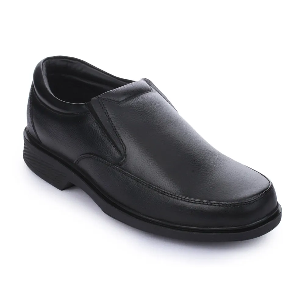 Foot Sure Weekend Getaway Healers Formal (Black) Slip-On Loafers Shoes For Men FL-1413 By Liberty