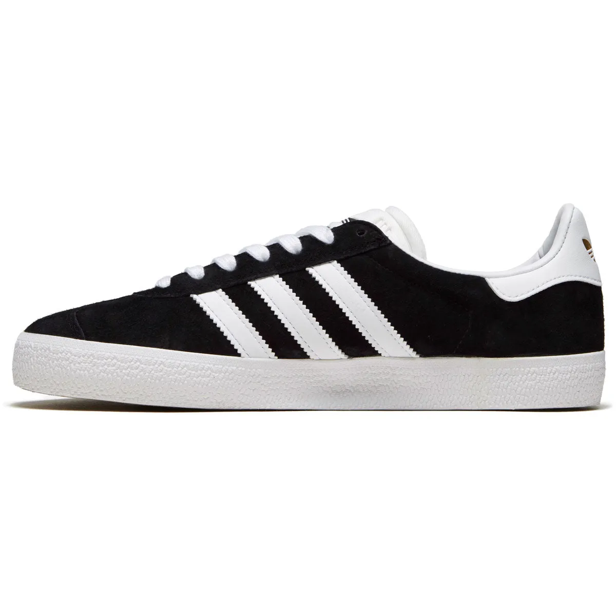 Adidas Gazelle Adv Shoes - Core Black/White/Gold Metallic mesh ventilation