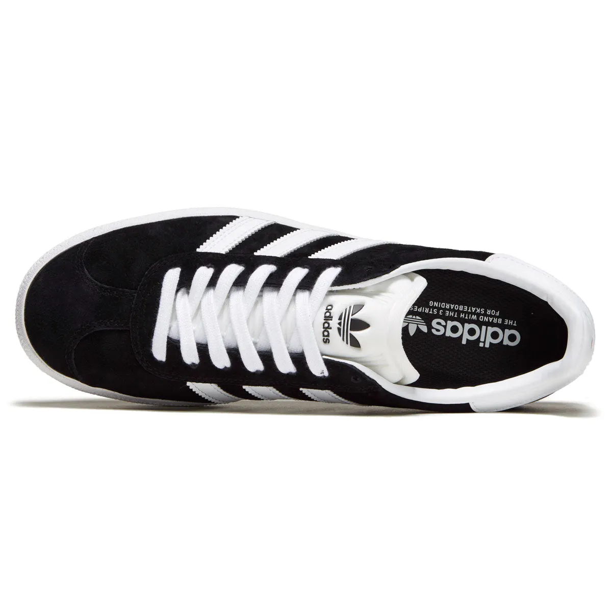 Street Fit Adidas Gazelle Adv Shoes - Core Black/White/Gold Metallic